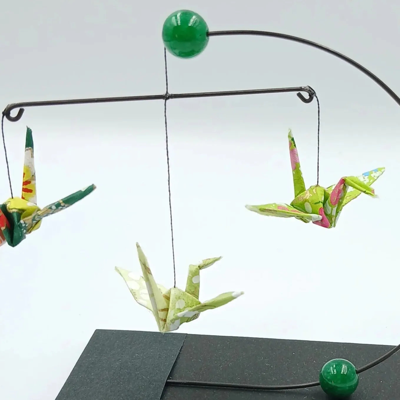 Japanese Papercraft Jade | Mini Crane Mobile