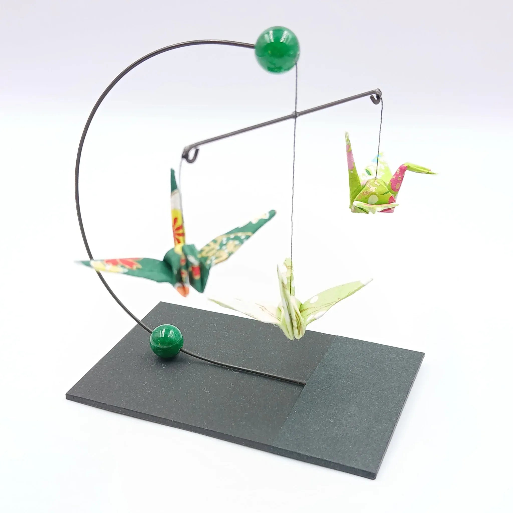 Japanese Papercraft Jade | Mini Crane Mobile
