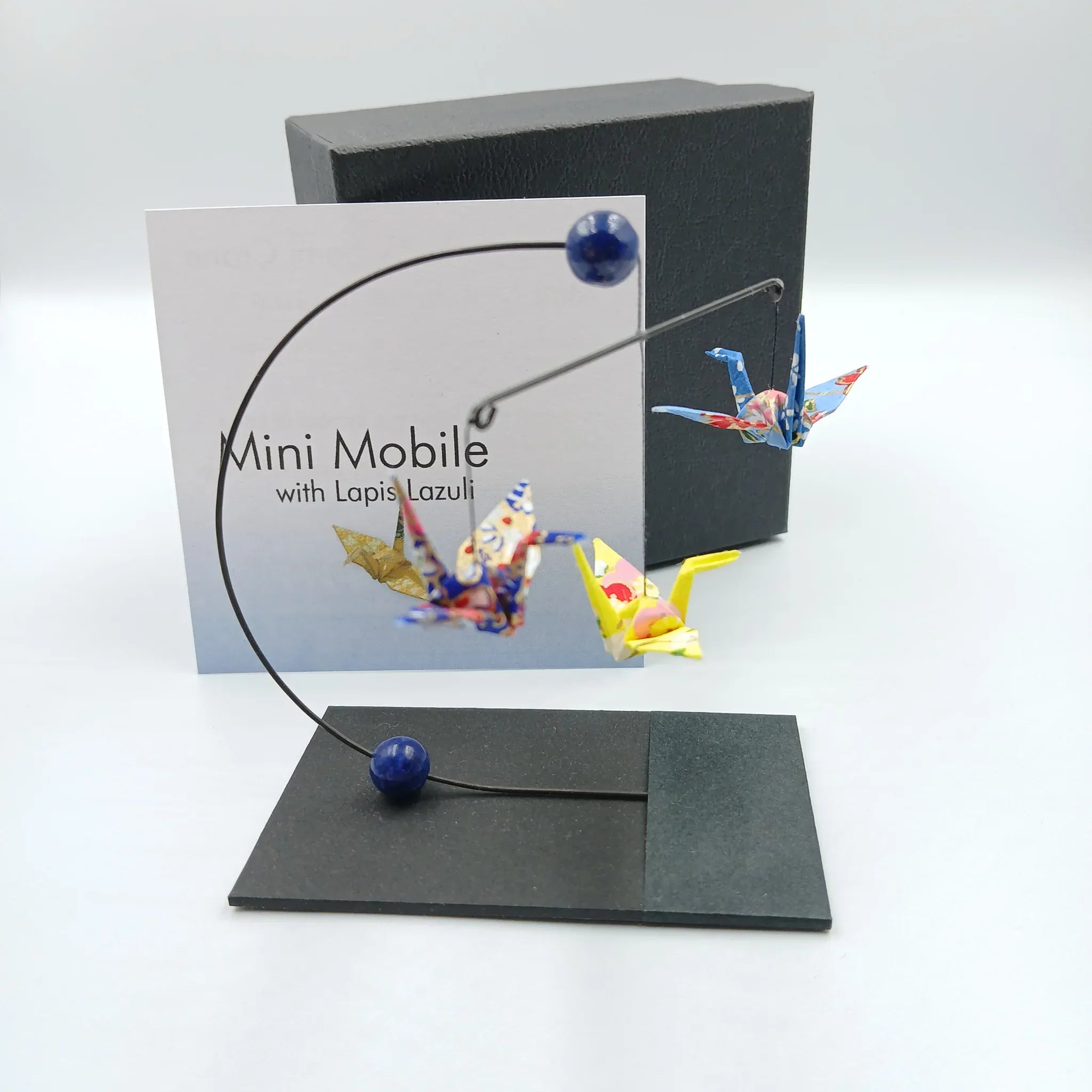Japanese Papercraft Lapis Lazuli | Mini Crane Mobile