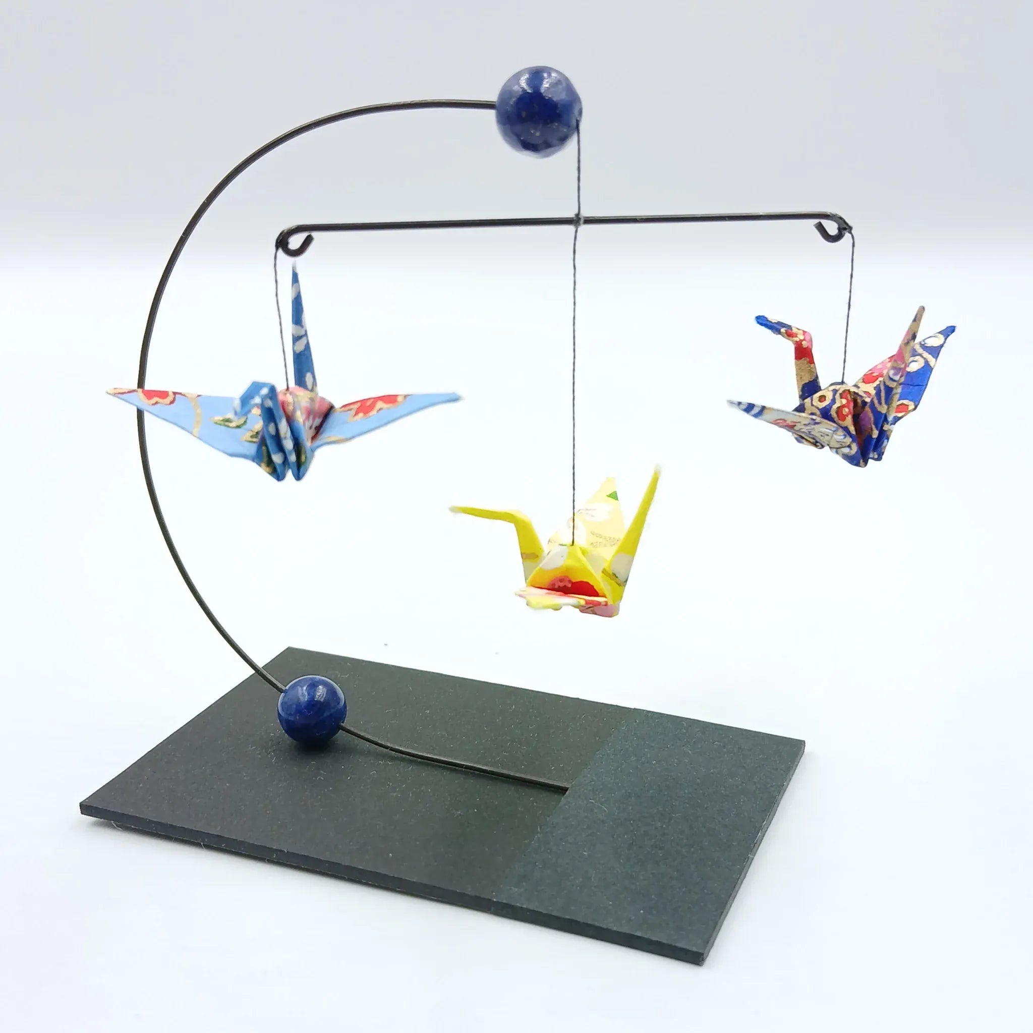 Japanese Papercraft Lapis Lazuli | Mini Crane Mobile