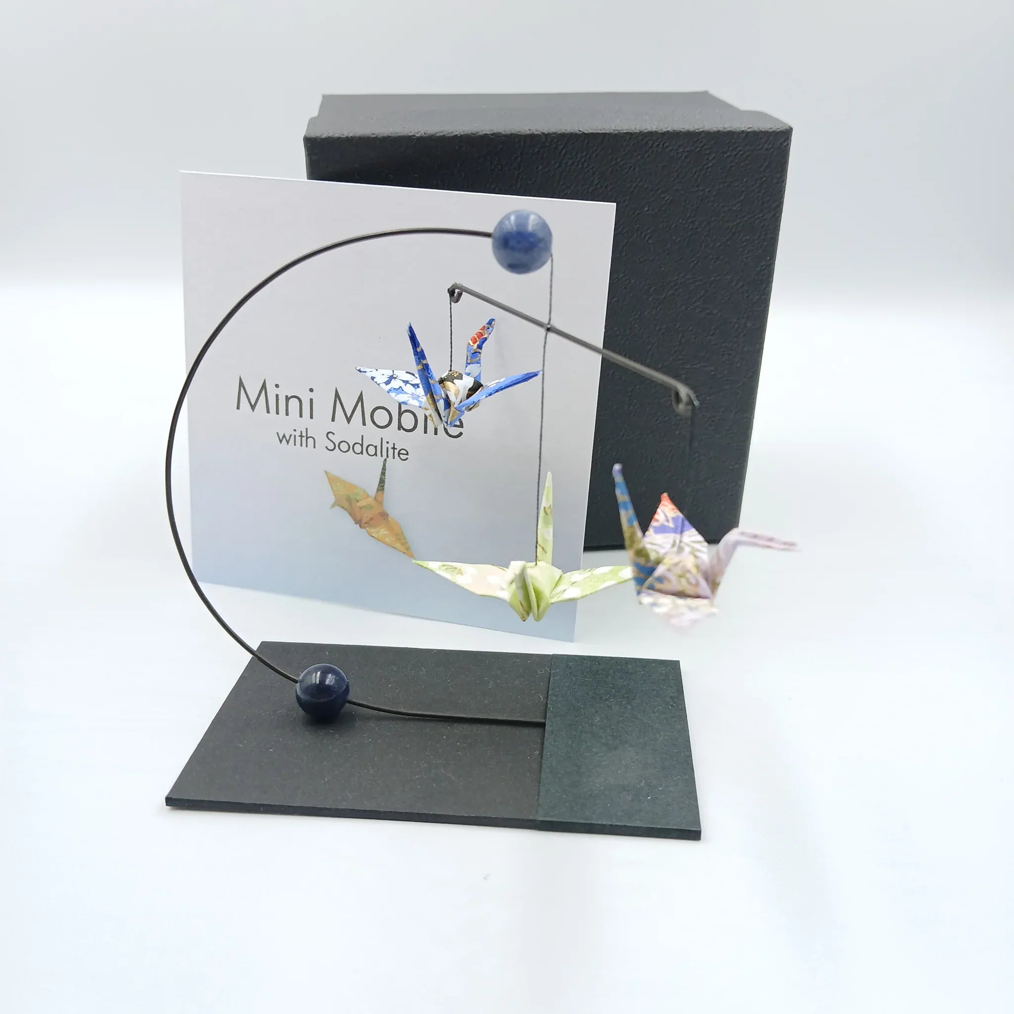 Japanese Papercraft Sodalite | Mini Crane Mobile