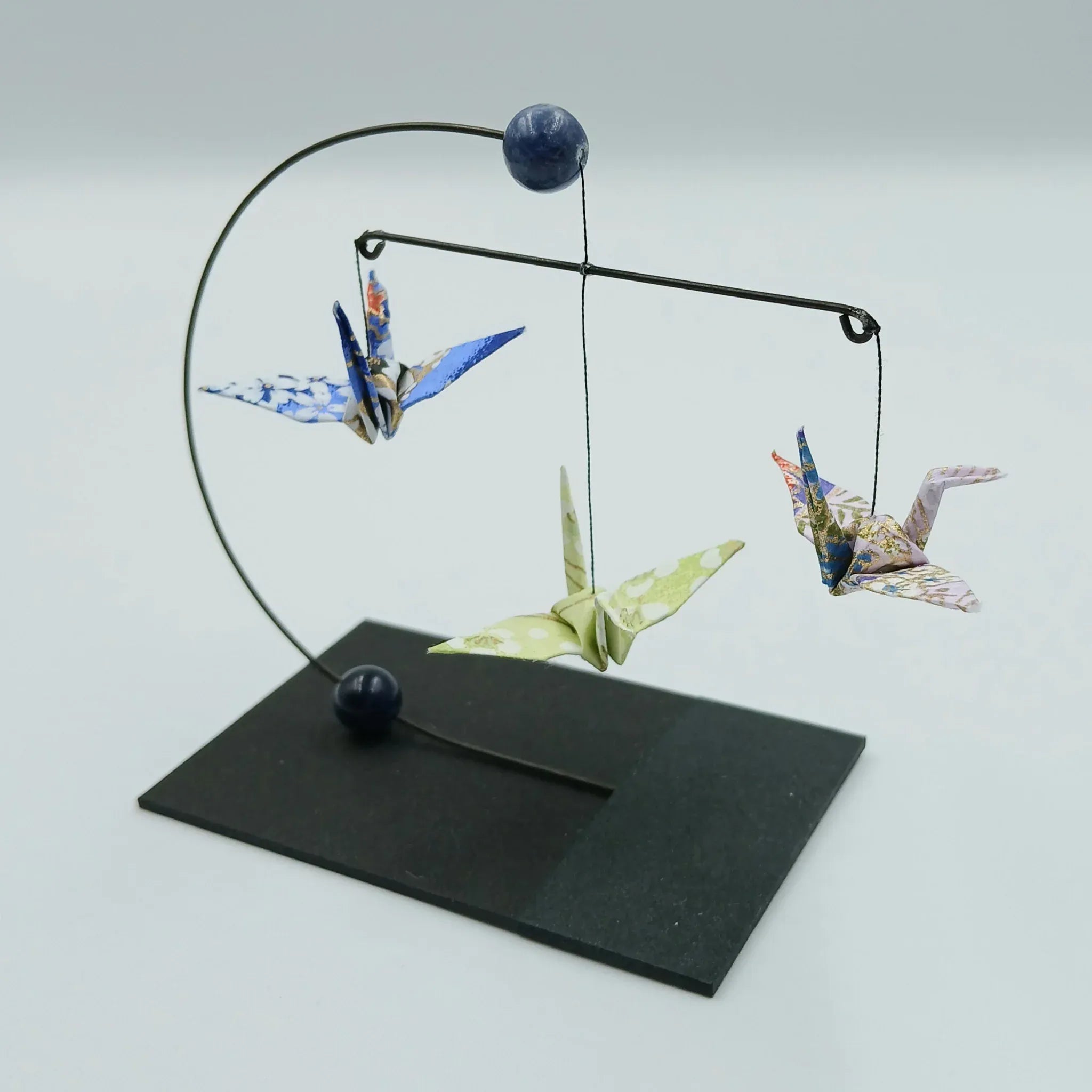 Japanese Papercraft Sodalite | Mini Crane Mobile
