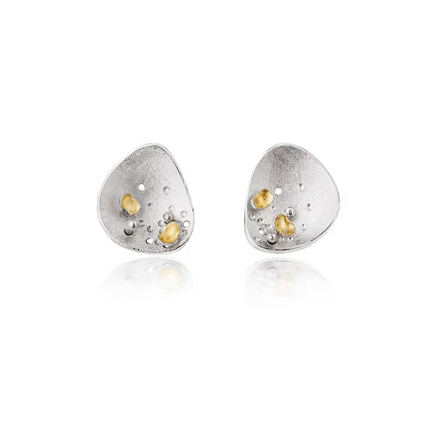 Jill Graham Earrings Dusk | Sterling Silver & Gold Studs