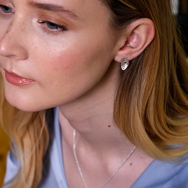 Jill Graham Earrings Dusk | Sterling Silver Rivet Studs