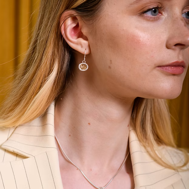 Jill Graham Earrings Eternal | Sterling Silver & Gold Drop Earrings