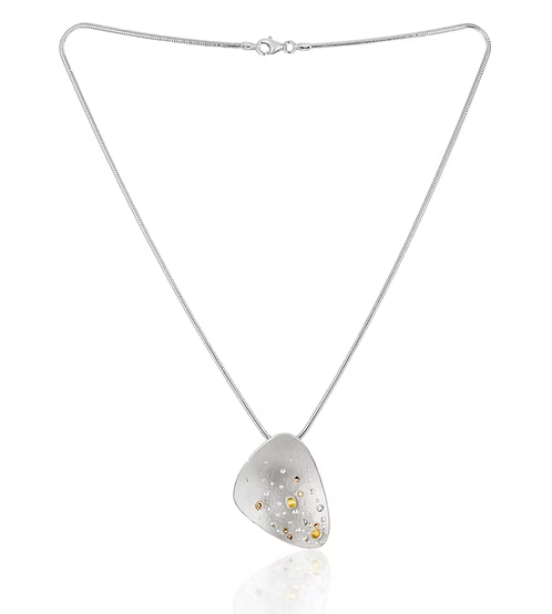 Jill Graham Pendants/Necklaces Dusk | Sterling Silver & Gold Large Pendant