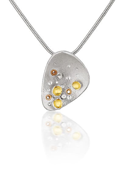 Jill Graham Pendants/Necklaces Dusk | Sterling Silver & Gold Small Pendant