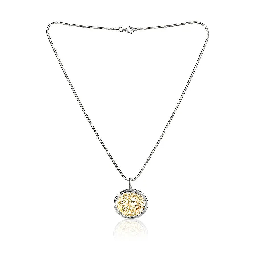 Jill Graham Pendants/Necklaces Eternal | Sterling Silver & Gold Medium Pendant
