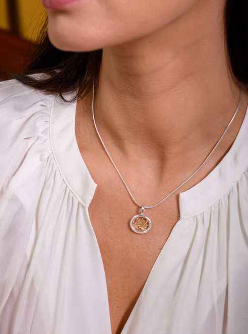 Jill Graham Pendants/Necklaces Eternal | Sterling Silver & Gold Small Pendant
