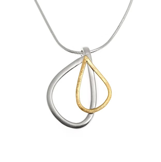 Jill Graham Pendants/Necklaces Wings | Sterling Silver & Gold Medium Pendant