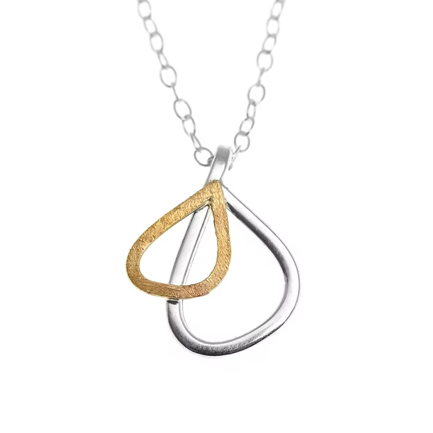 Jill Graham Pendants/Necklaces Wings | Sterling Silver & Gold Small Pendant
