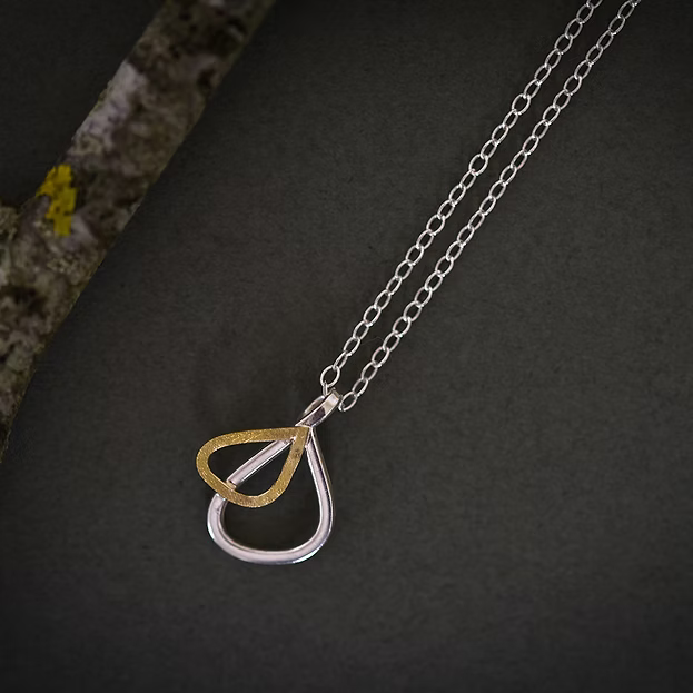 Jill Graham Pendants/Necklaces Wings | Sterling Silver & Gold Small Pendant