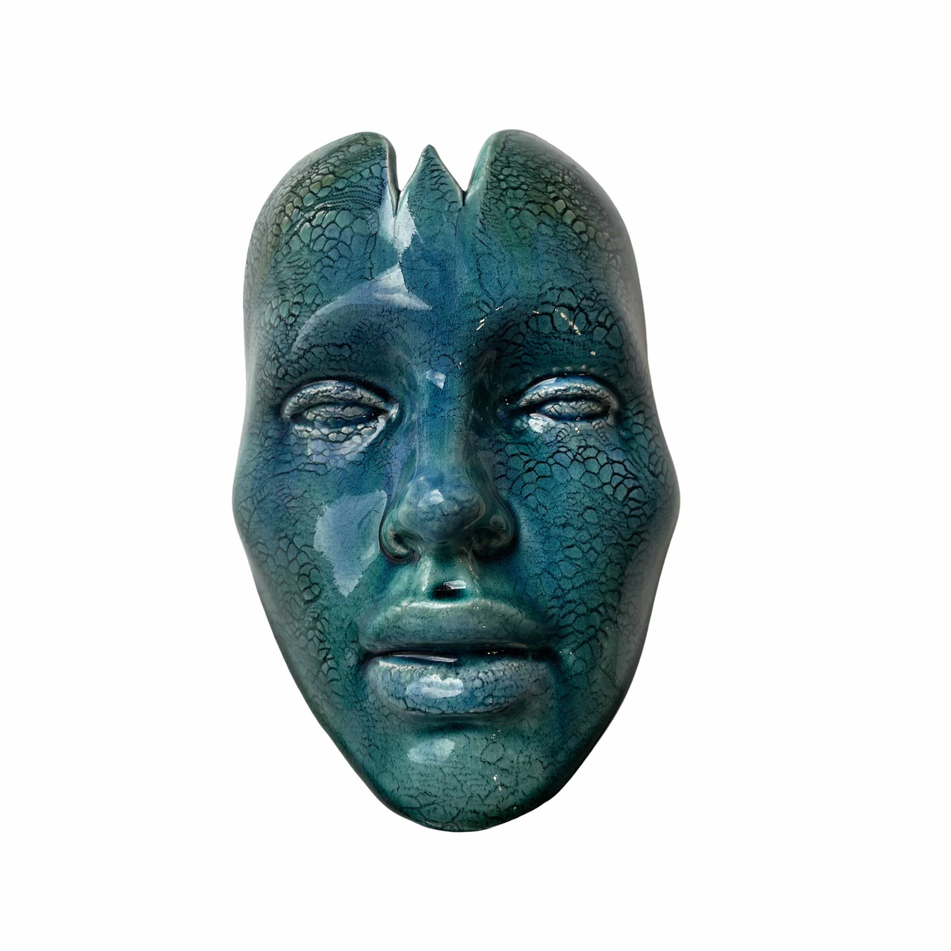 Julian Smith Blue | Raku Mask