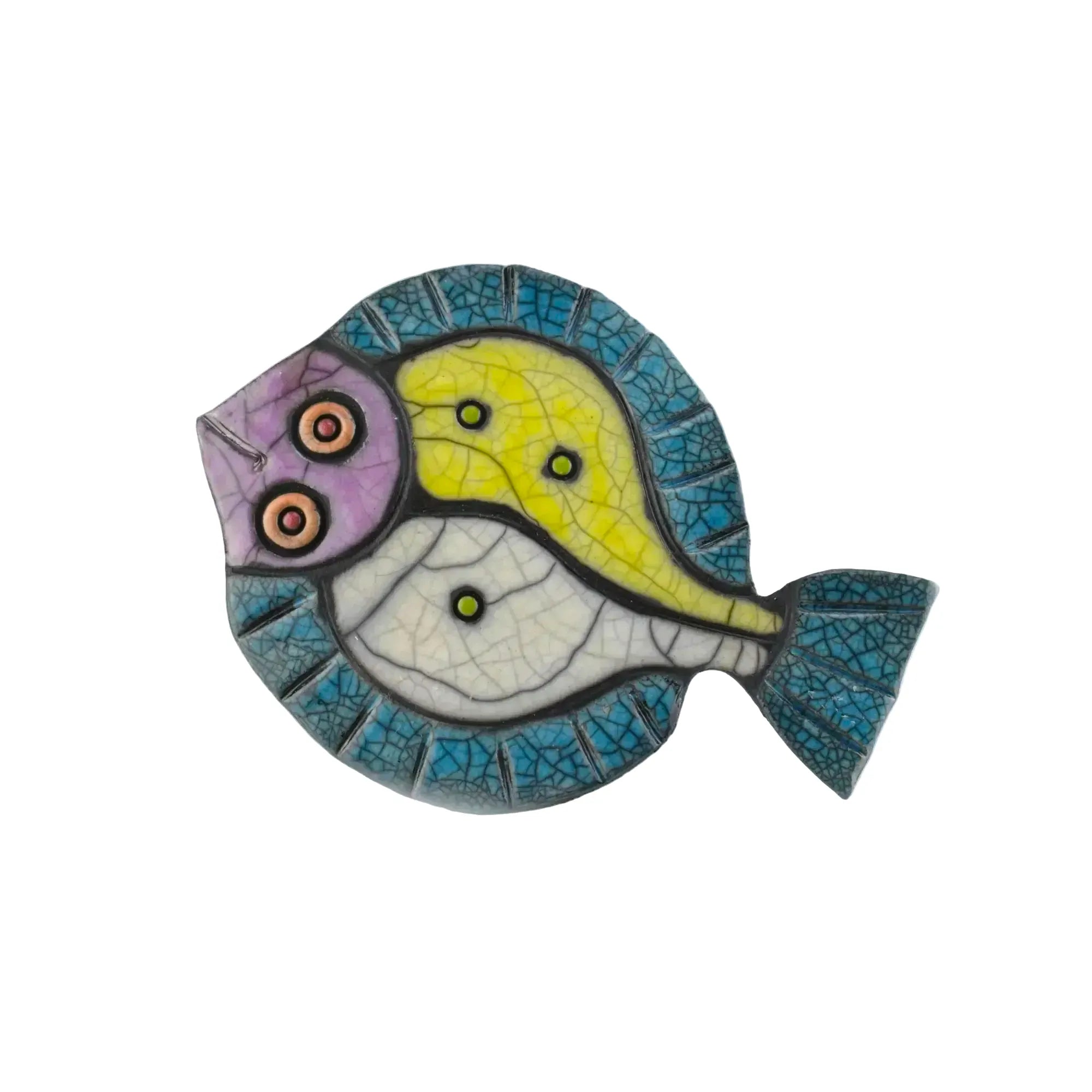 Julian Smith Flat Fish | Raku Ceramic