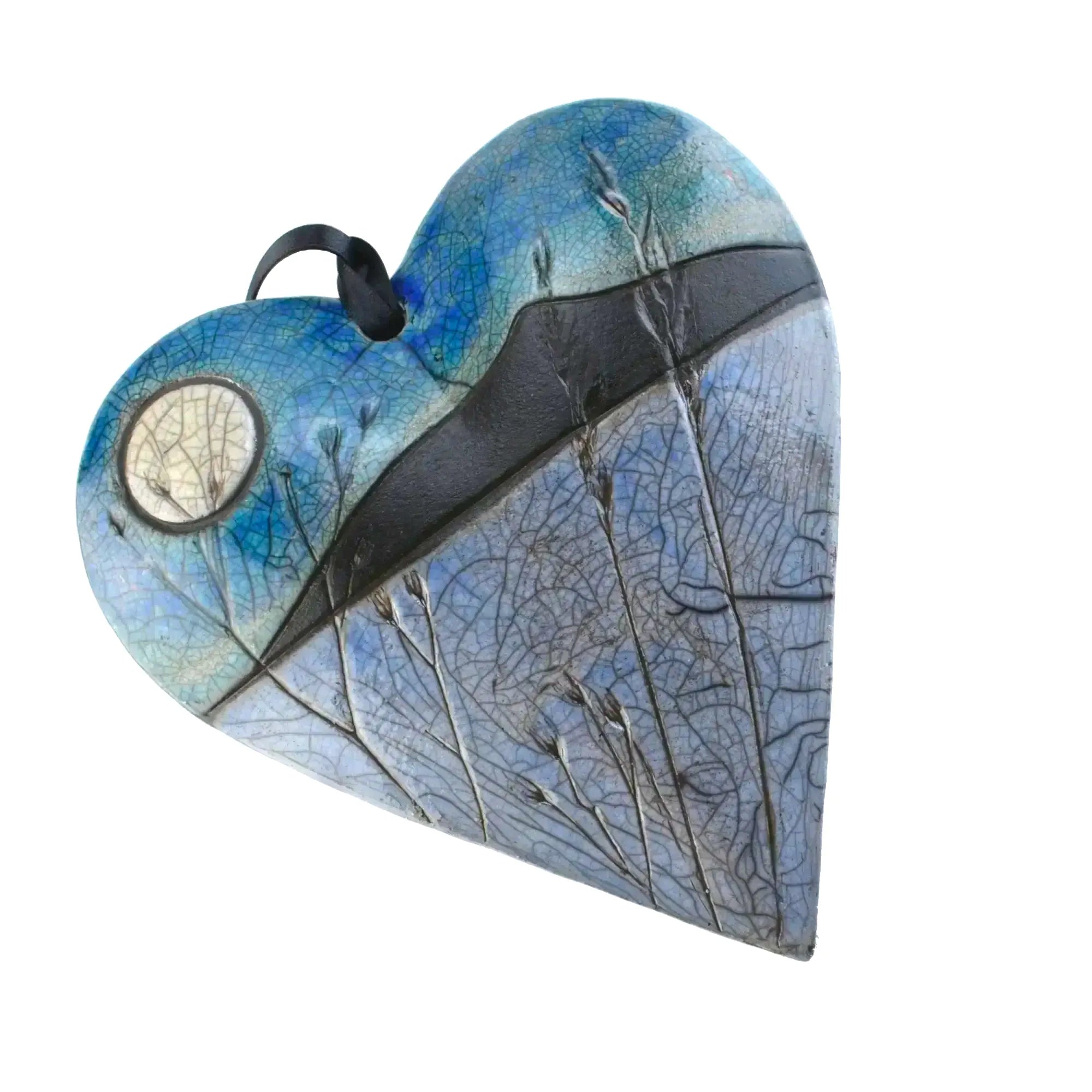 Julian Smith Knocknarea Heart | Raku Ceramic Heart