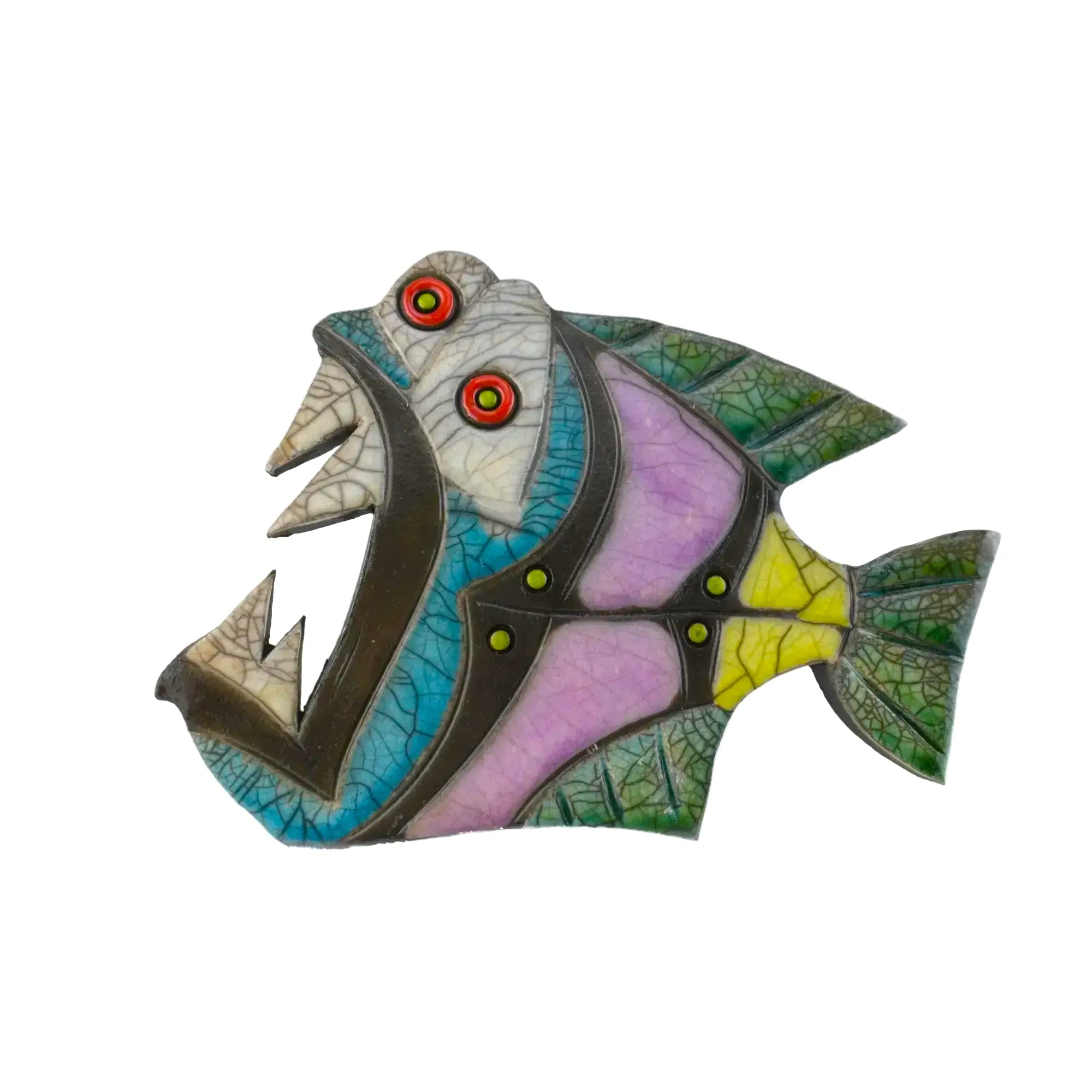 Julian Smith Piranha fish | Raku Ceramic