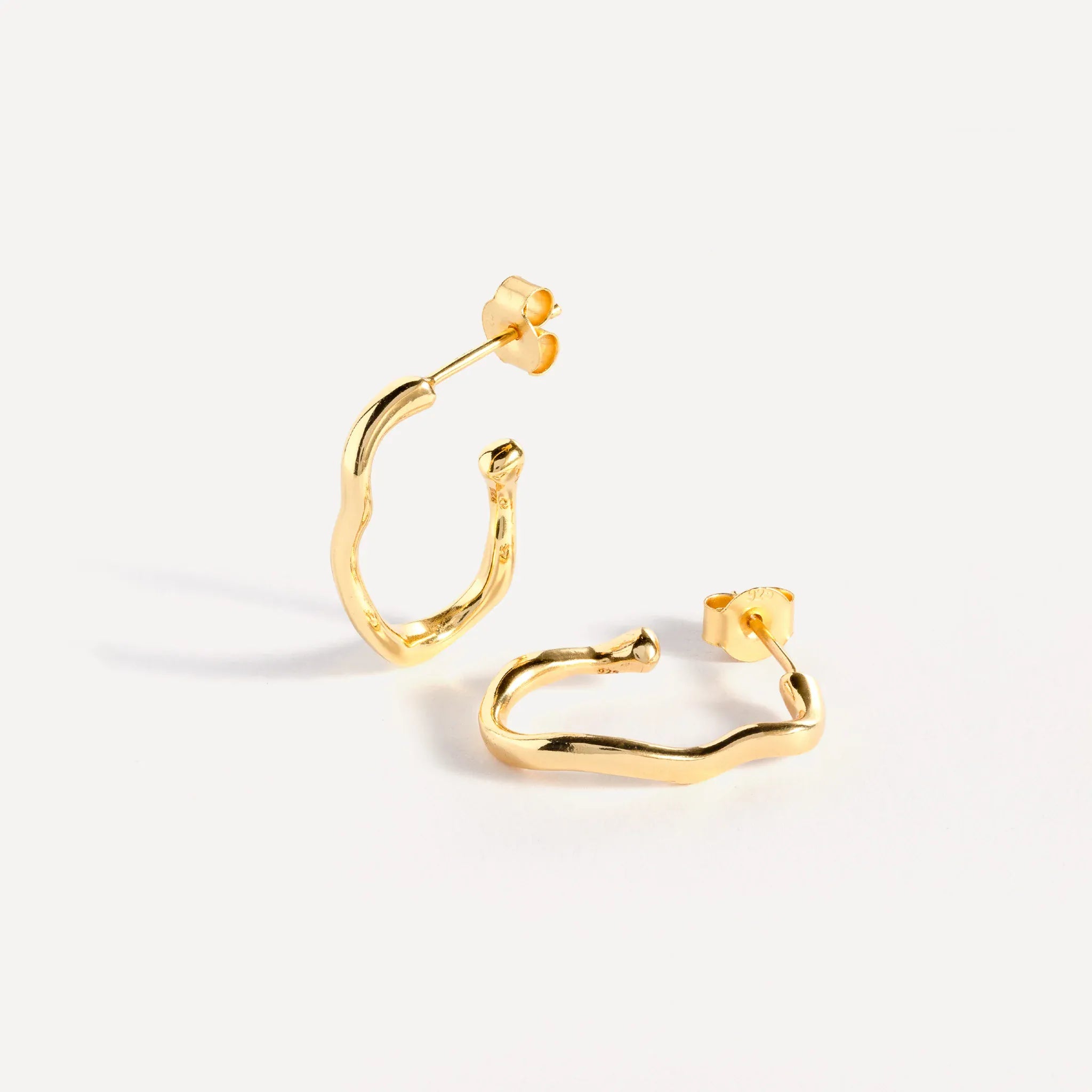 Juvi Gold Vermeil Amble | Drop Hoops