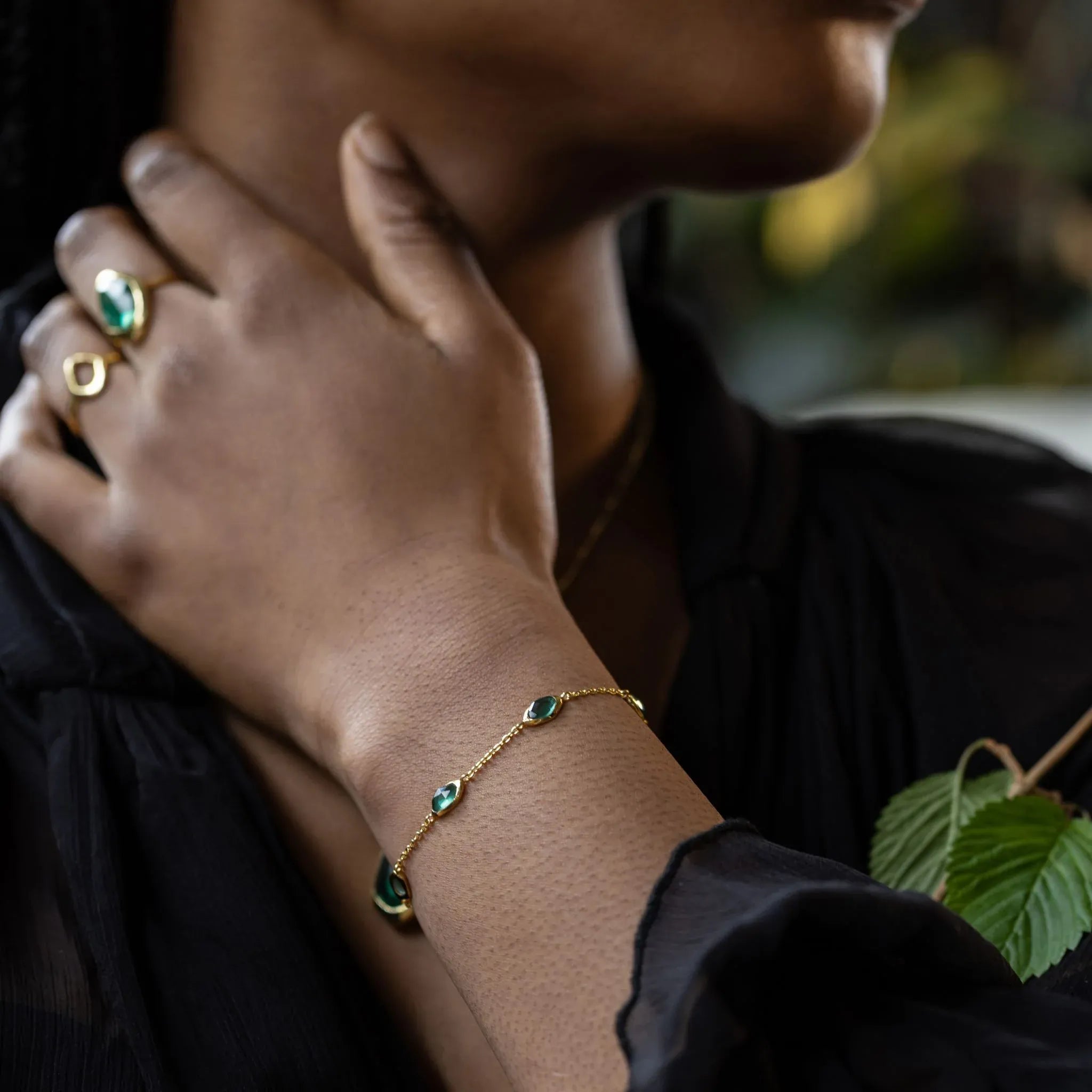 Juvi Green Tourmaline | Stepping Stone Bracelet
