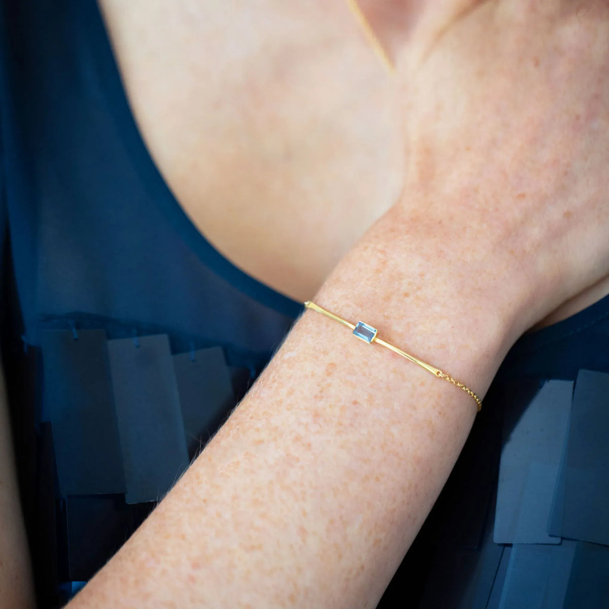 Juvi Pendants/Necklaces Manhattan Bracelet | Iolite & Gold Vermeil