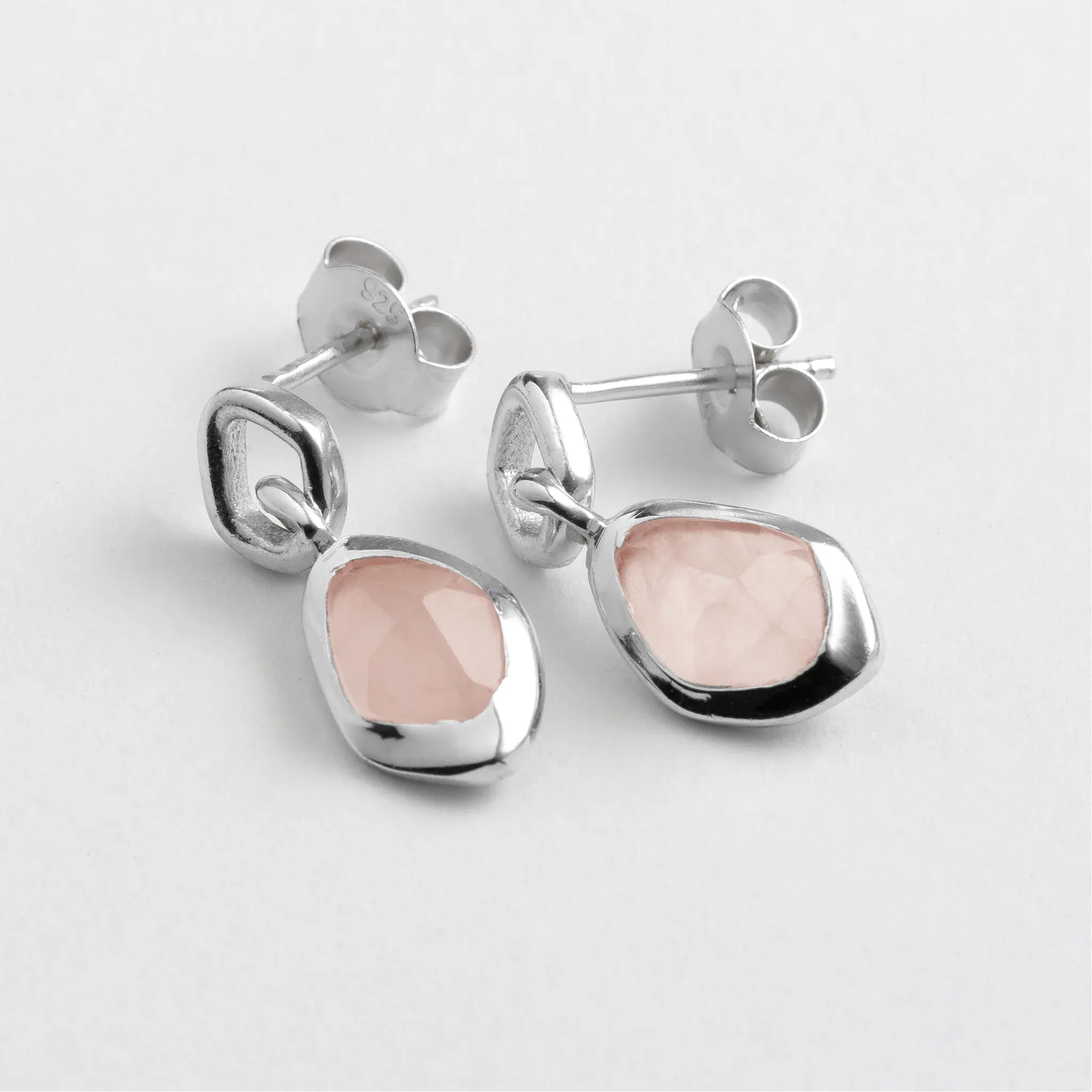 Juvi Rose Quartz | Dapple Earrings