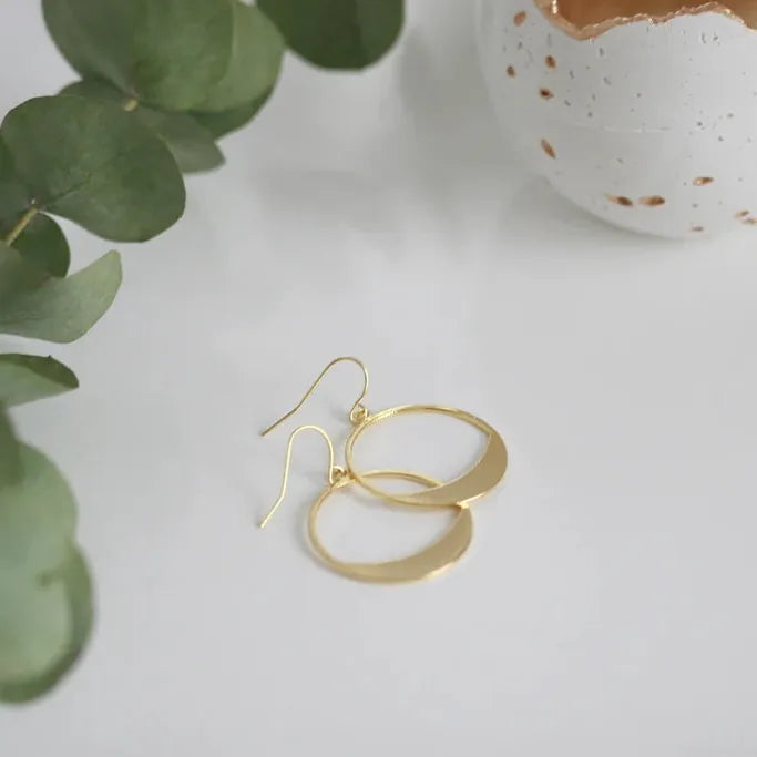 Kaiko Earrings Delicate geometric | Circular Drop Earrings