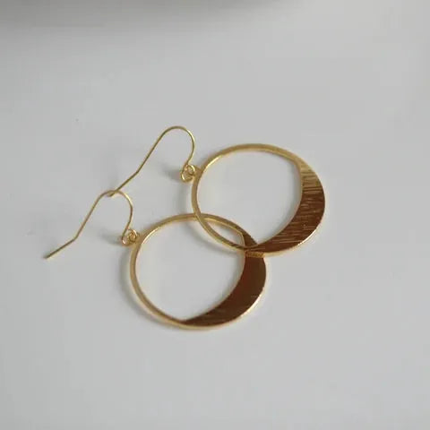 Kaiko Earrings Delicate geometric | Circular Drop Earrings
