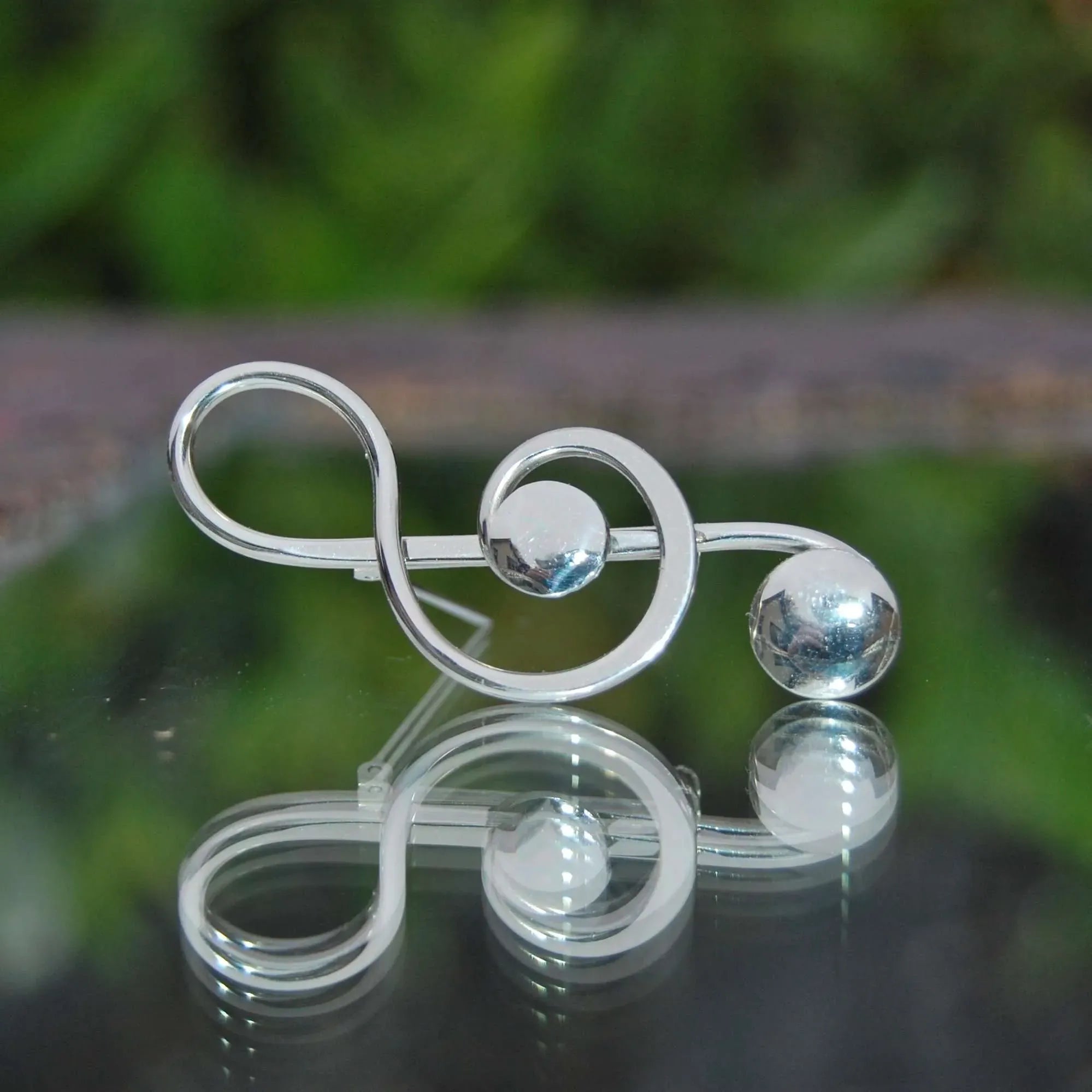 Kieran Cunningham Treble Clef | Silver Brooch