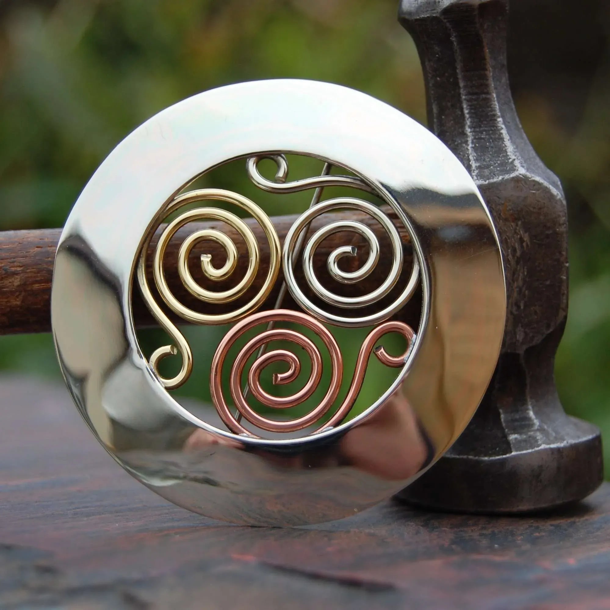 Kieran Cunningham Triskele Brooch - Large
