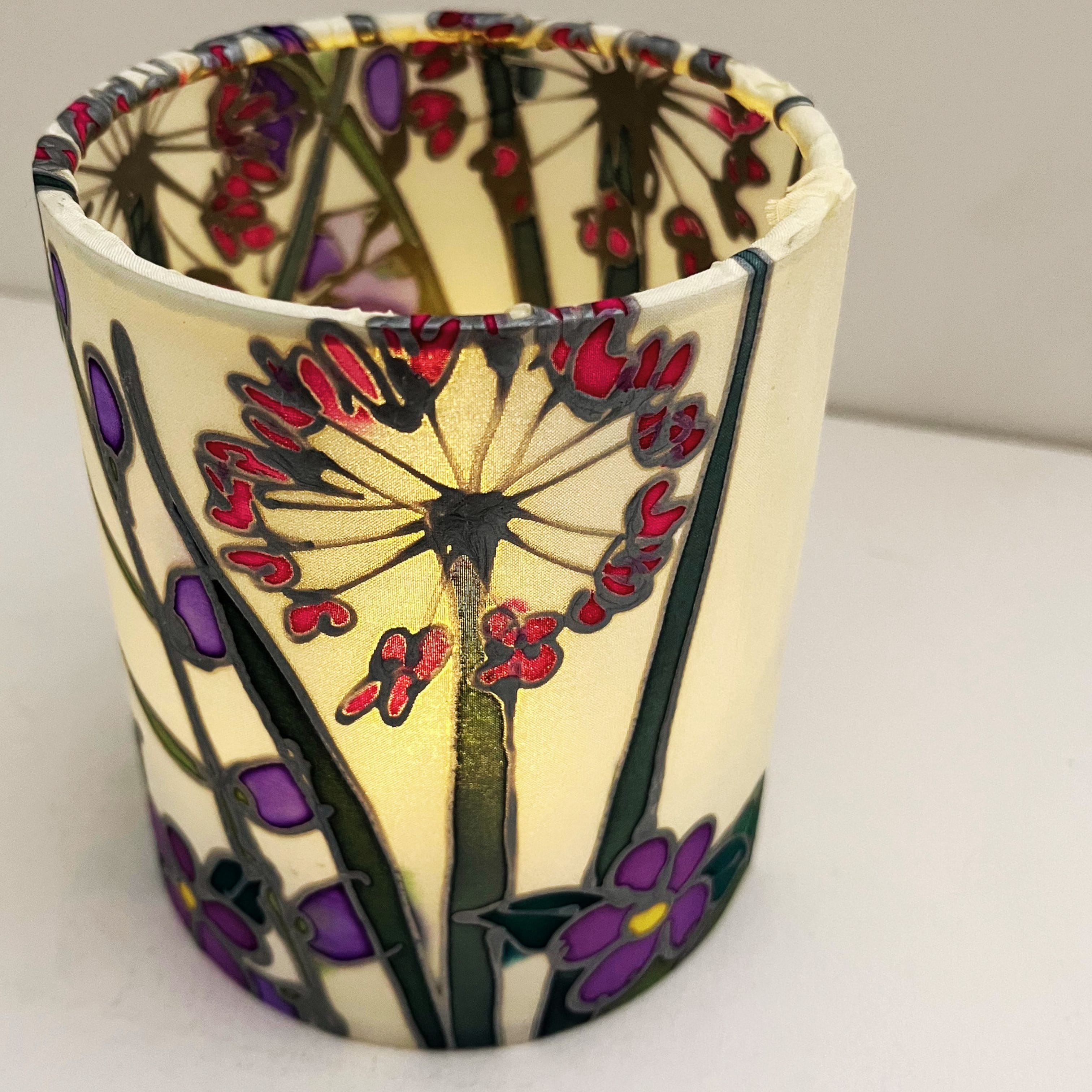 Koko Designs Cream Garden | Silk Tealight Holder