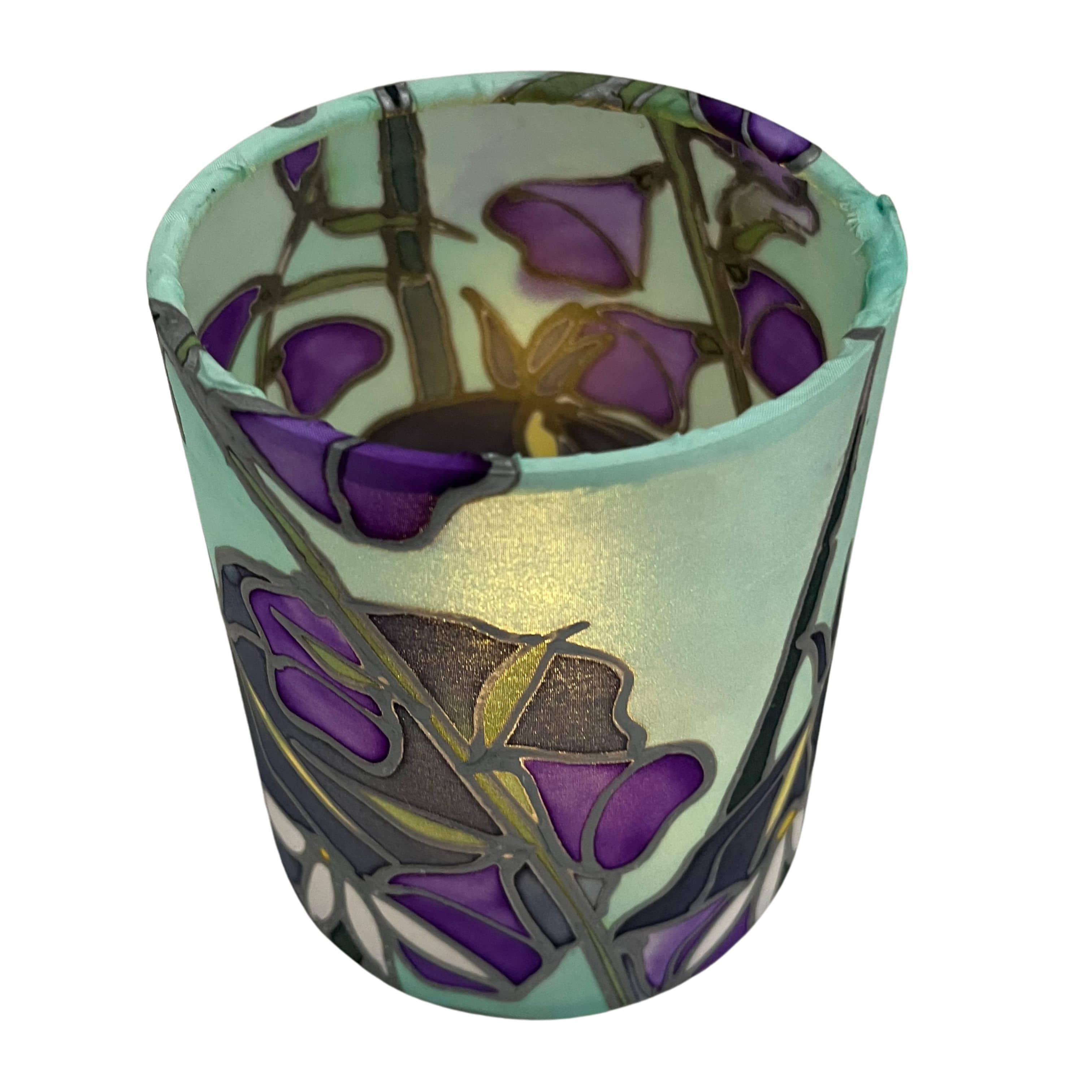 Koko Designs Dawn Hedgerow Blue | Silk Tealight Holder