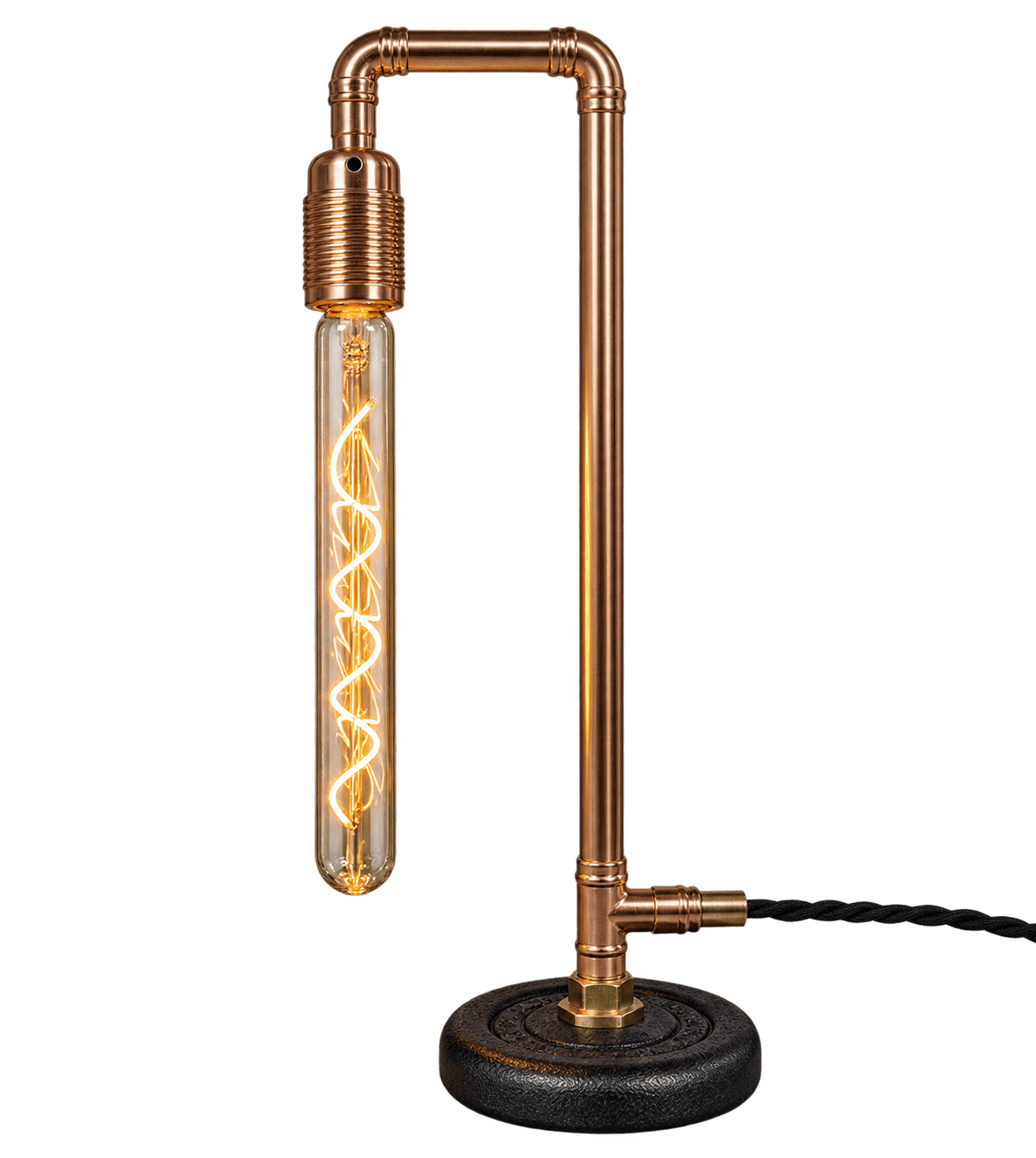 Kopper Kreation Abstract & Contemporary Recycled Copper Lamp | Glencar Lamp