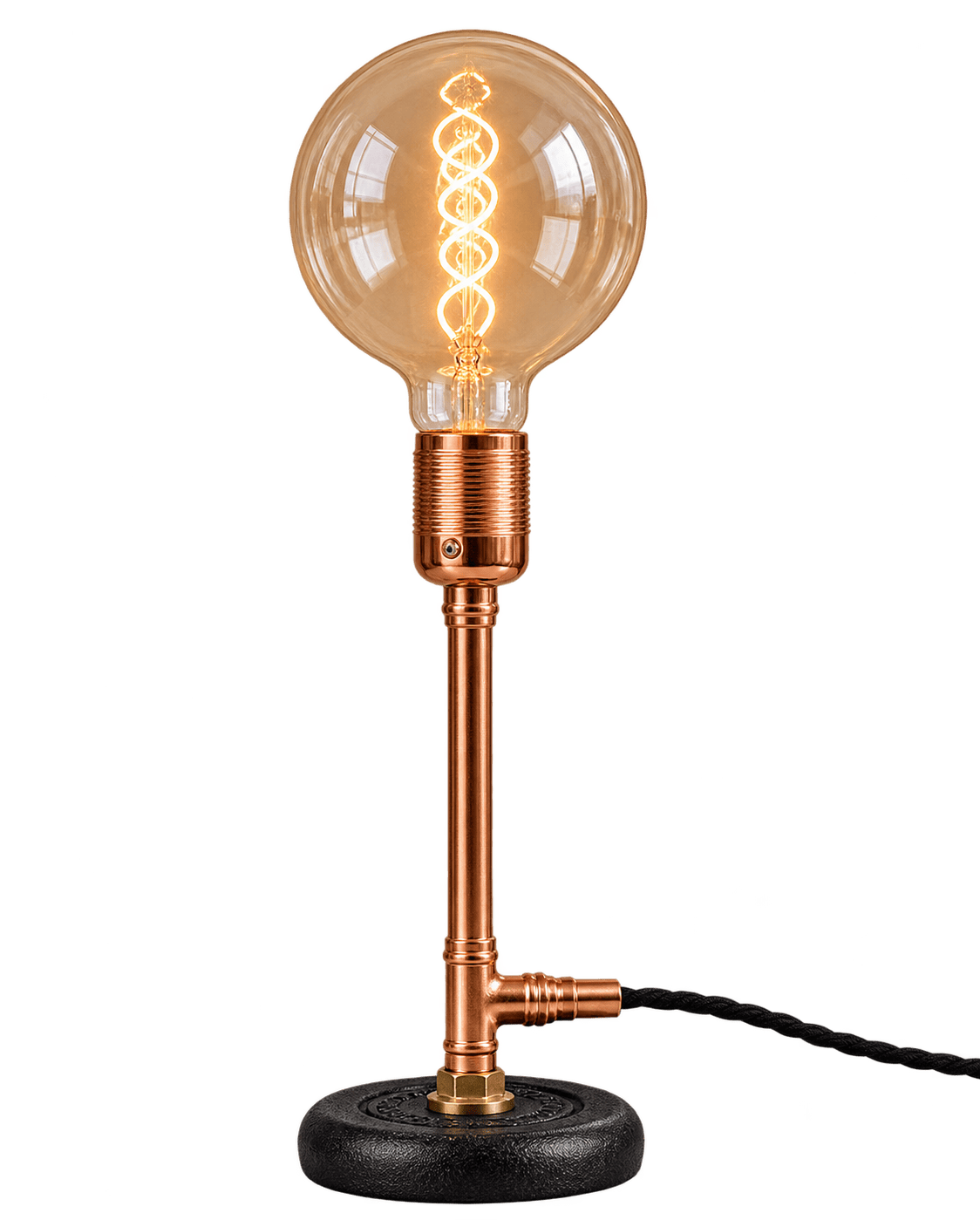 Kopper Kreation Abstract & Contemporary Recycled Copper Lamp | No.006 Table Lamp