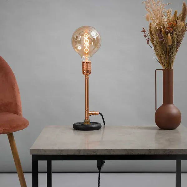 Kopper Kreation Abstract & Contemporary Recycled Copper Lamp | No.006 Table Lamp