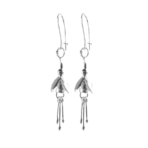 Linda Uhlemann Fuchsia | Sterling Silver Medium Drop Earrings