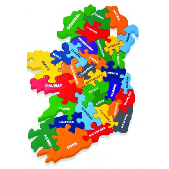 Wooden Map of Ireland | Jigsaw Puzzle