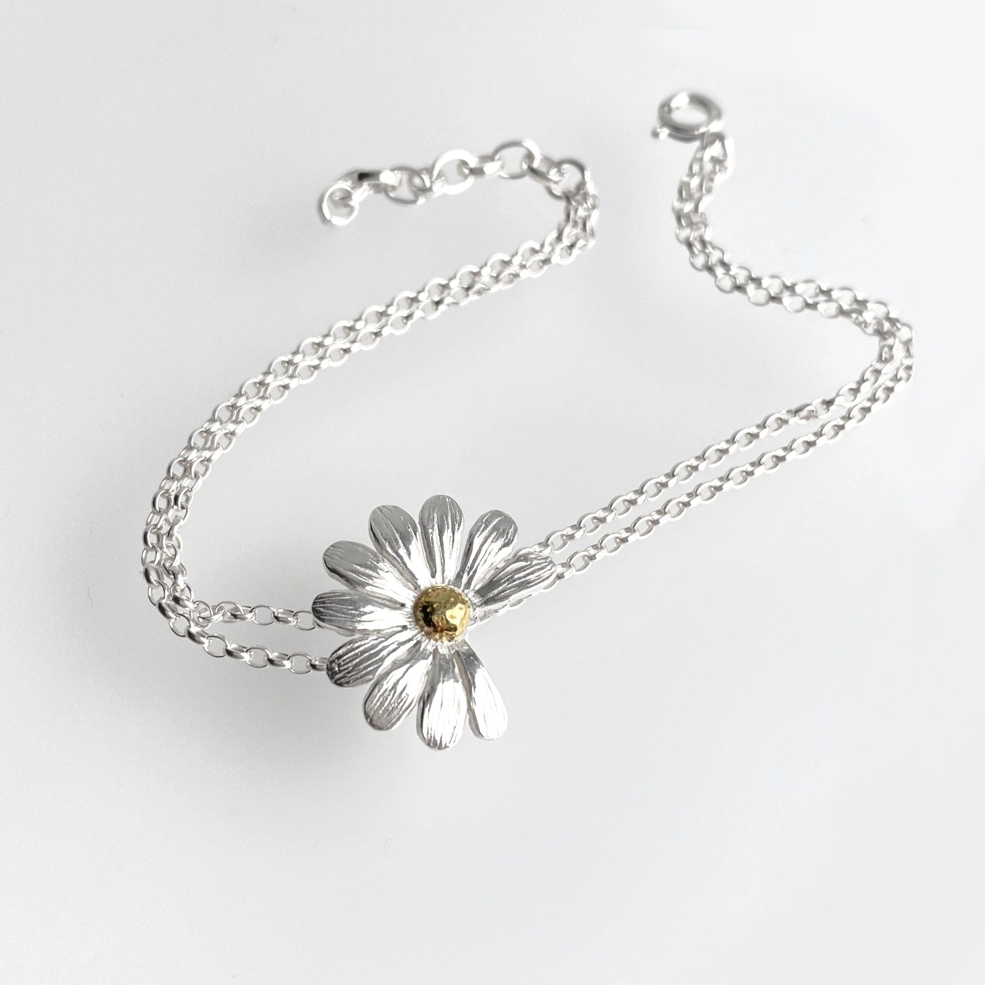 Martina Hamilton Bracelets/Bangles Daisy | Sterling Silver and 22ct Gold Plated Bracelet