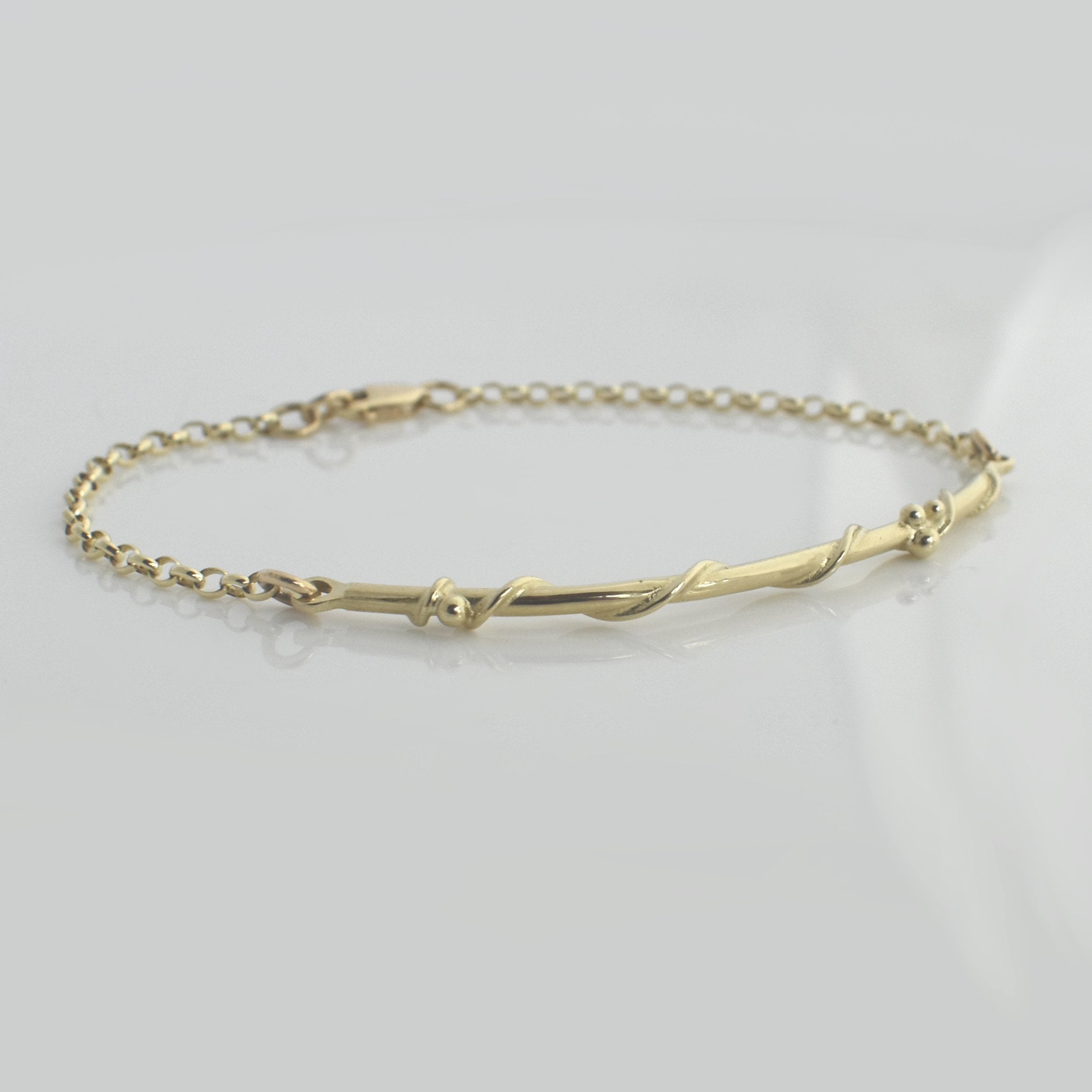 Martina Hamilton Nebula | 9ct Solid Gold Bar Bracelet