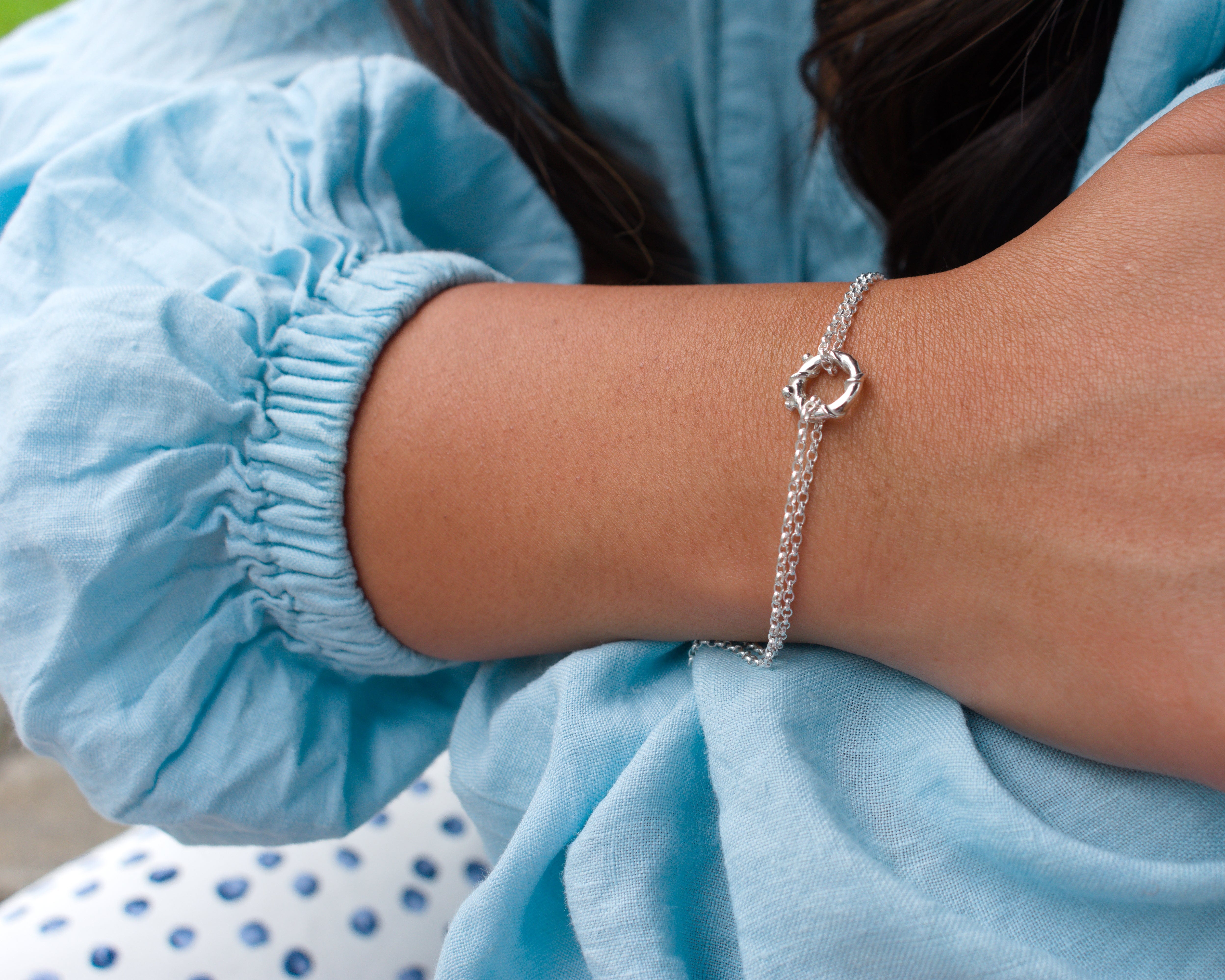Martina Hamilton Bracelets/Bangles Nebula | Sterling Silver Circle Bracelet Petite