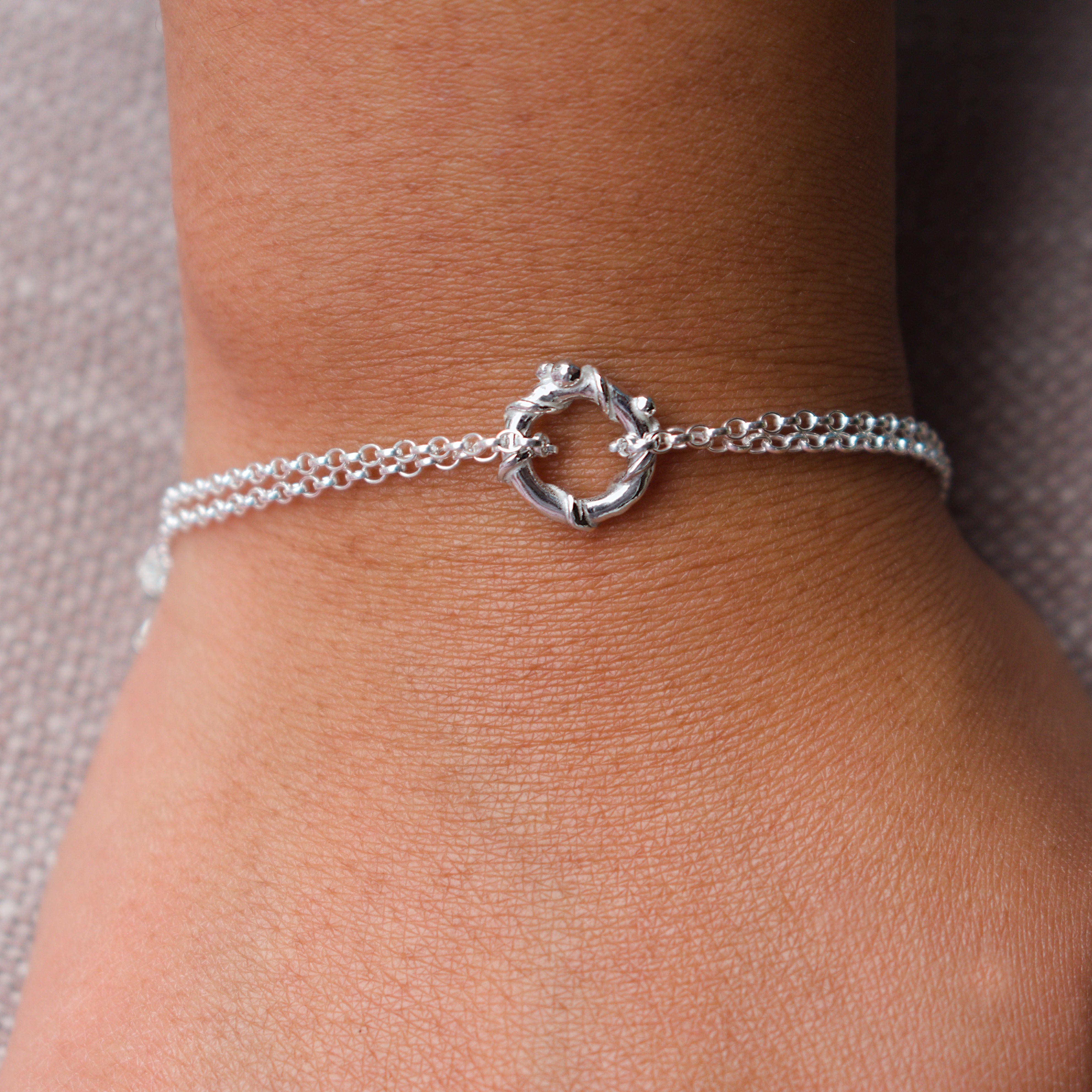 Martina Hamilton Bracelets/Bangles Nebula | Sterling Silver Circle Bracelet Petite