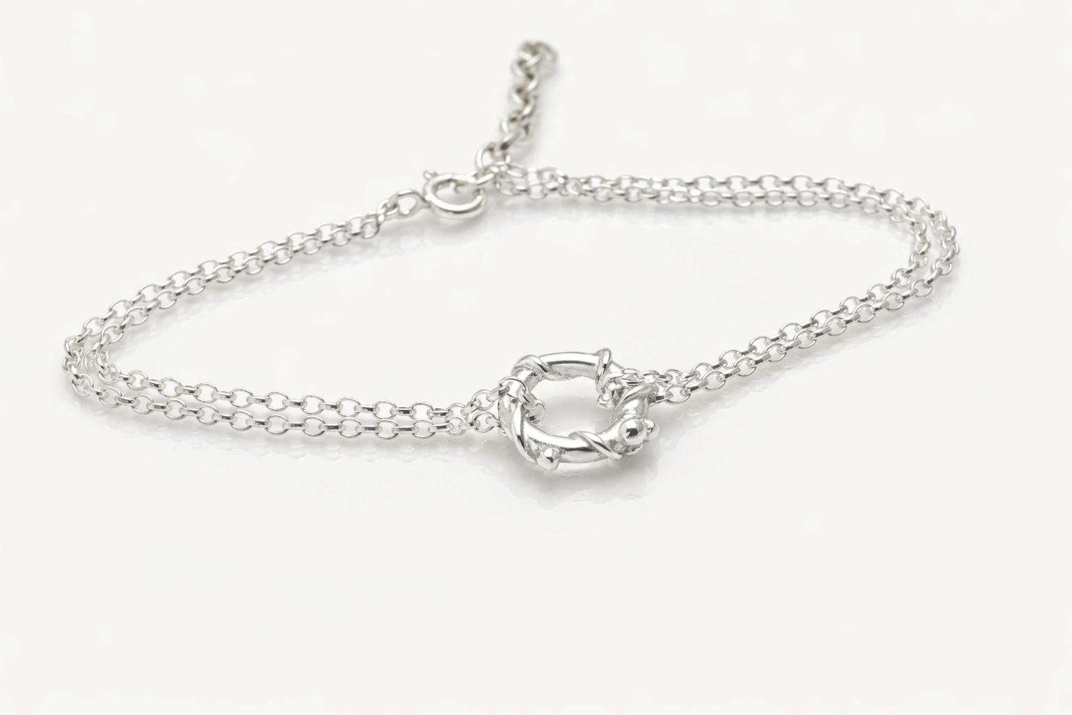 Martina Hamilton Bracelets/Bangles Nebula | Sterling Silver Circle Bracelet Petite