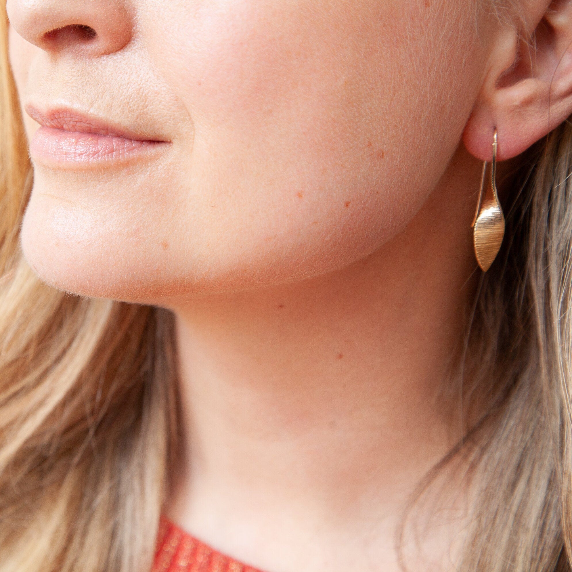 Martina Hamilton Earrings Bean Rí­ | 9ct Solid Gold Drop Earrings Large