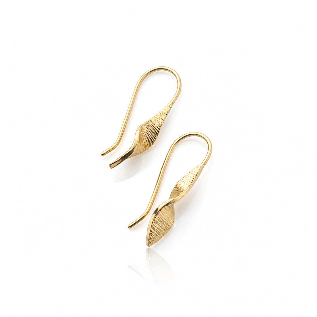 Martina Hamilton Earrings Bean Rí­ | 9ct Solid Gold Drop Earrings Small