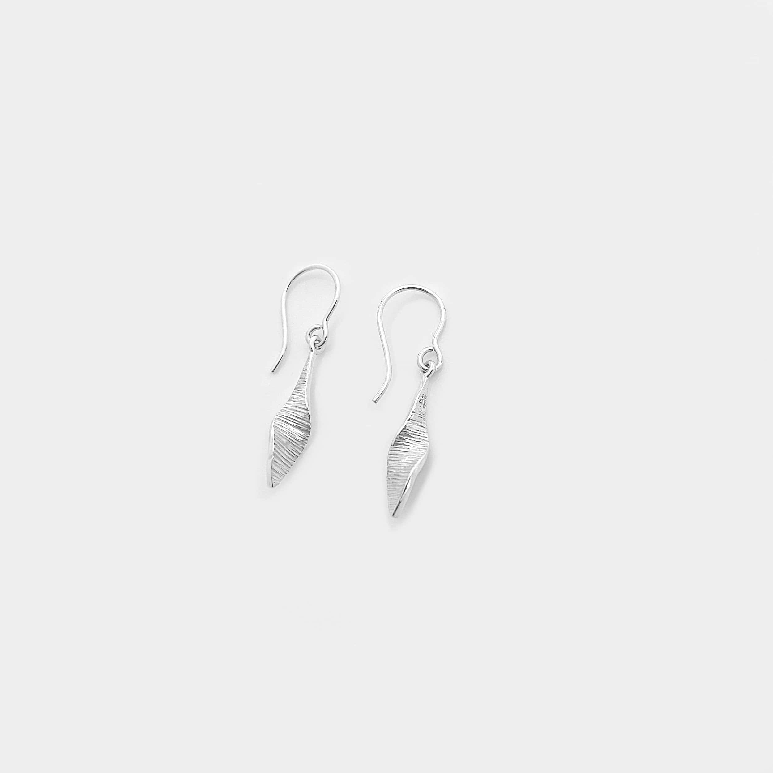 Martina Hamilton Earrings Bean Rí­ | Sterling Silver Loose Drop Earrings Small