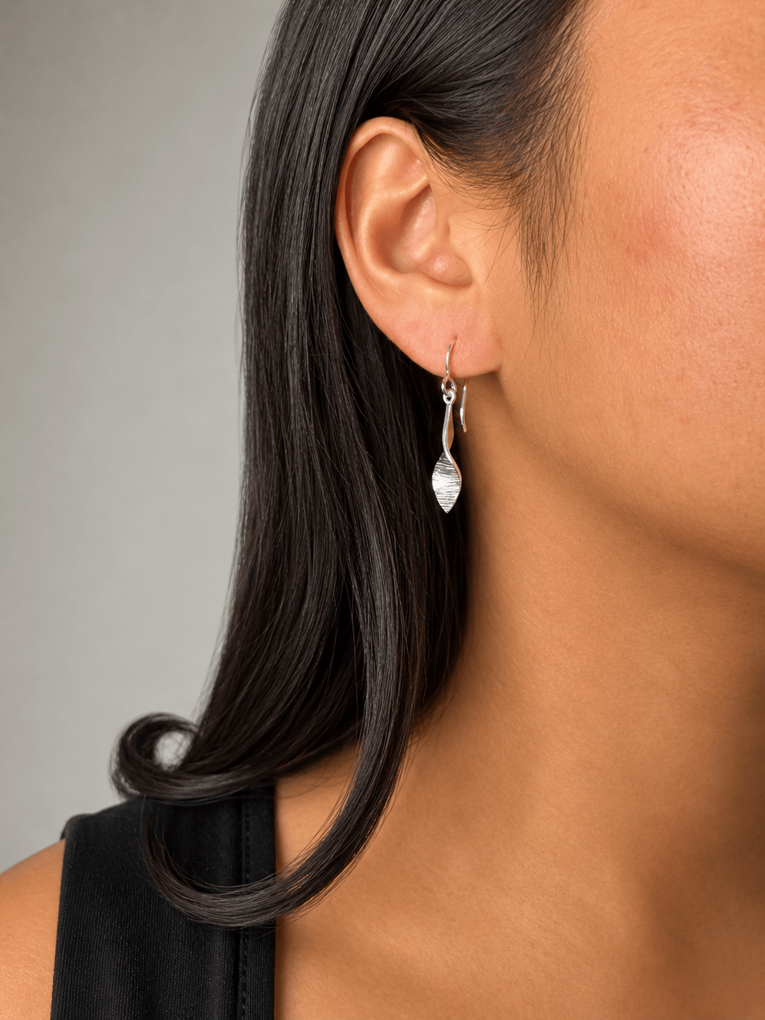 Martina Hamilton Earrings Bean Rí­ | Sterling Silver Loose Drop Earrings Small