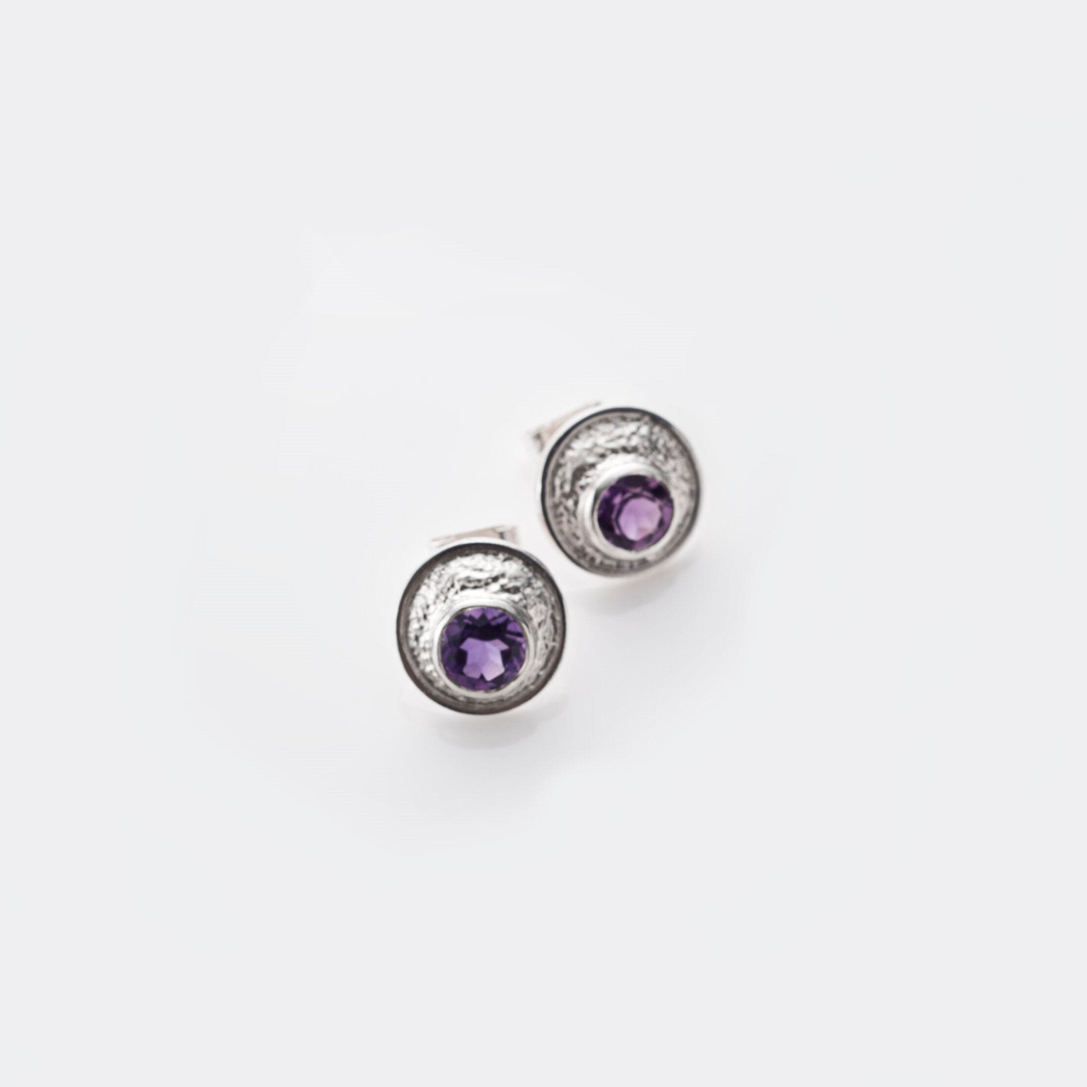 Martina Hamilton Earrings Blue Moon | Sterling Silver and Semi Precious Stone Stud Earrings Small