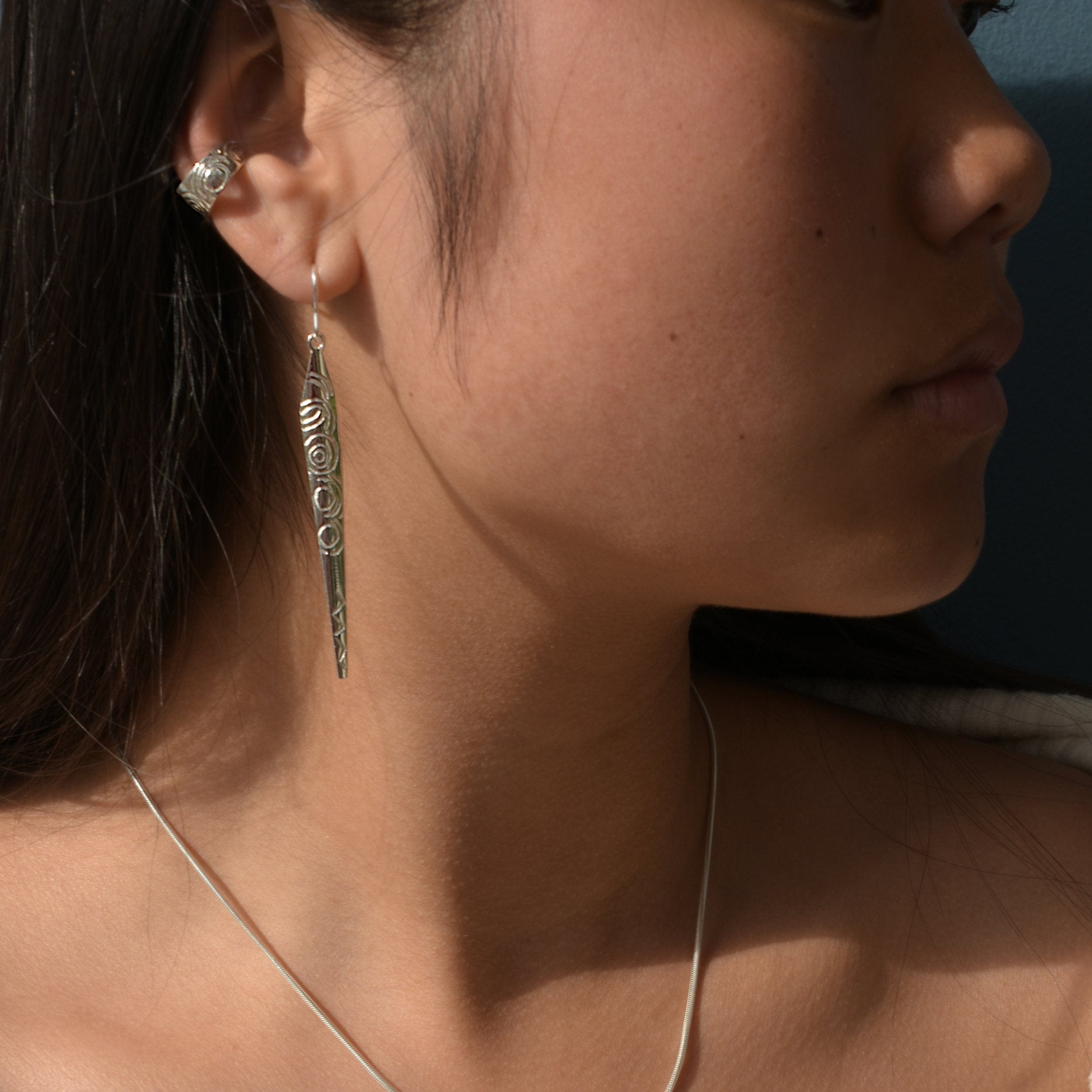 Martina Hamilton Earrings Carrowmore | Sterling Silver Drop Earrings Large