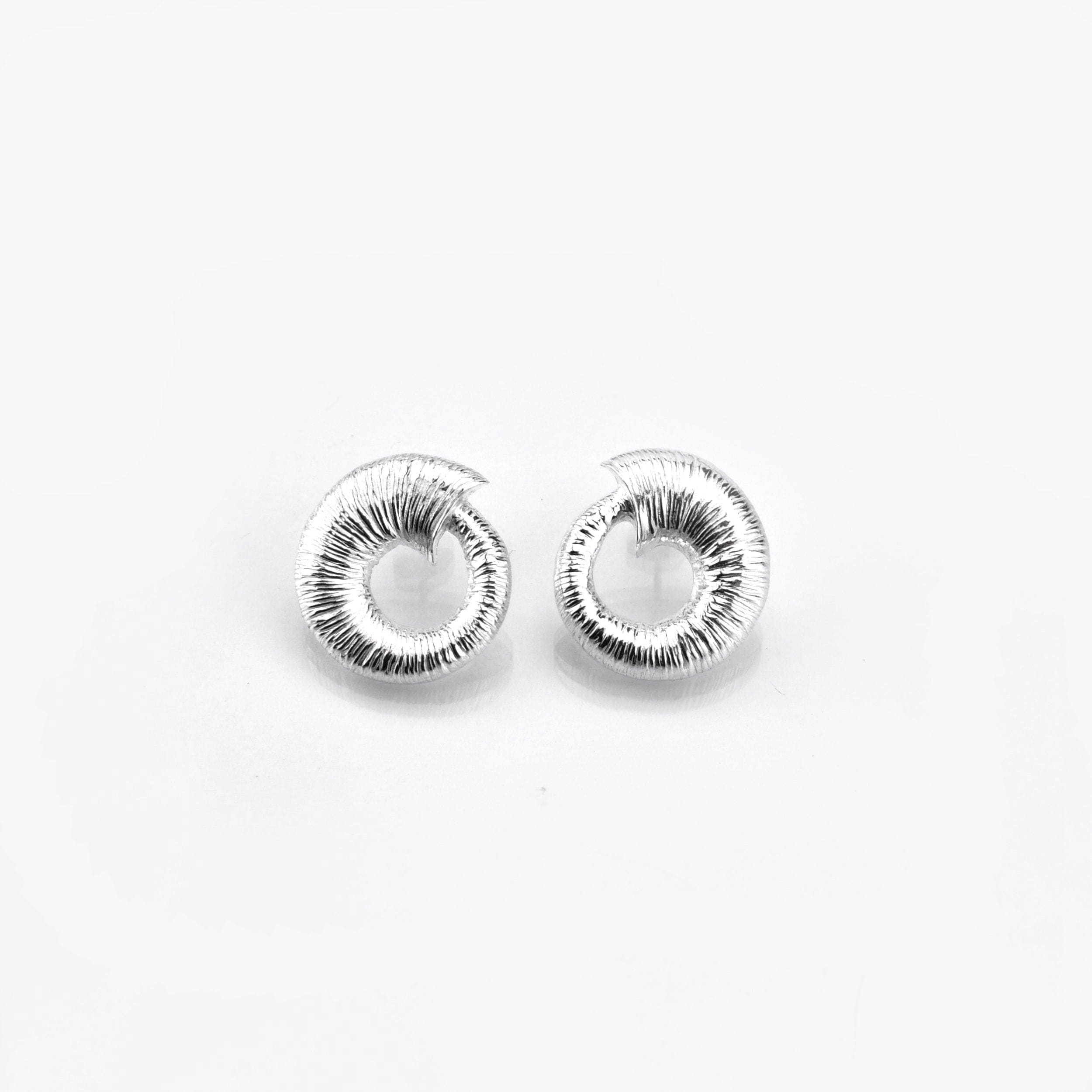 Martina Hamilton Earrings Croí­ Sliogán | Sterling Silver Stud Earrings Medium