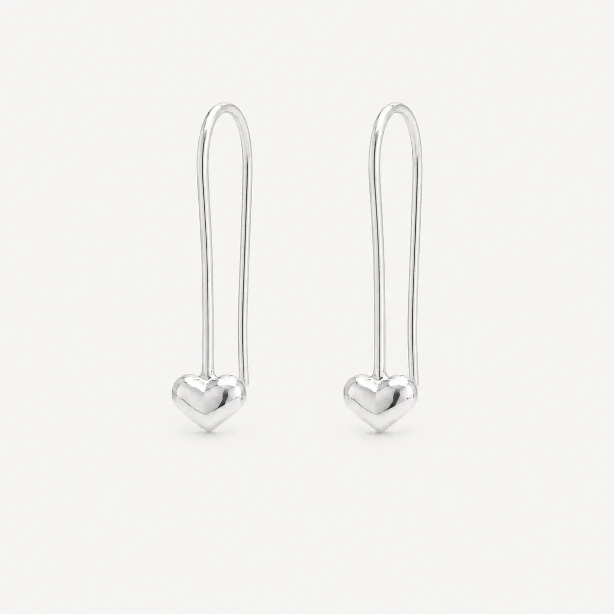 Martina Hamilton Earrings Ériu | Heart Sterling Silver Drop Earrings Petite