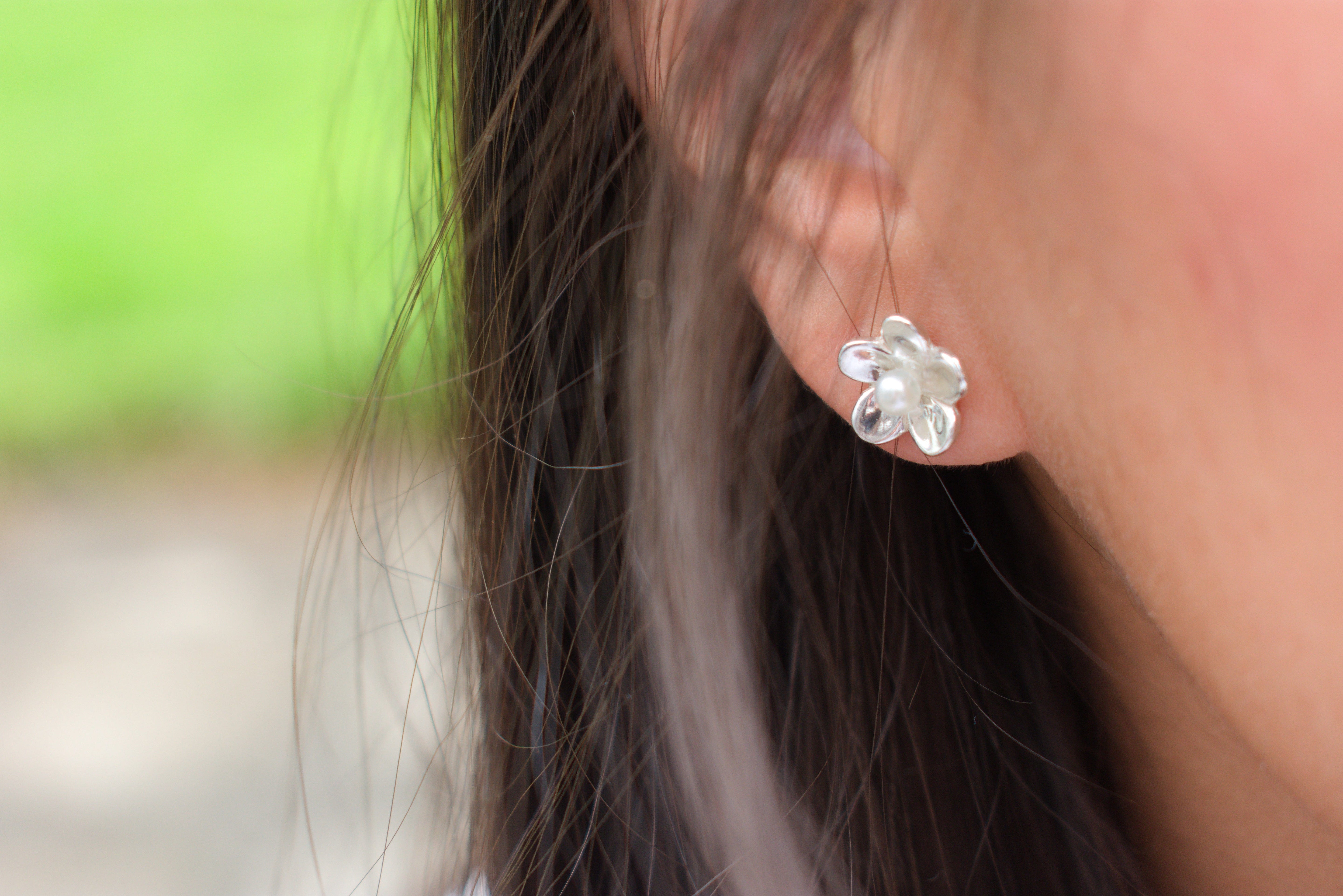 Martina Hamilton Earrings Forget Me Not | Sterling Silver Stud Earrings Medium