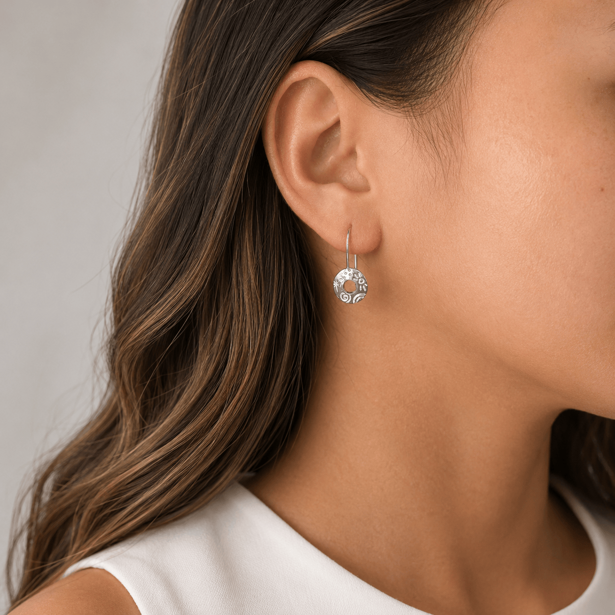 Martina Hamilton Earrings Heaven | Sterling Silver Drop Earrings Small